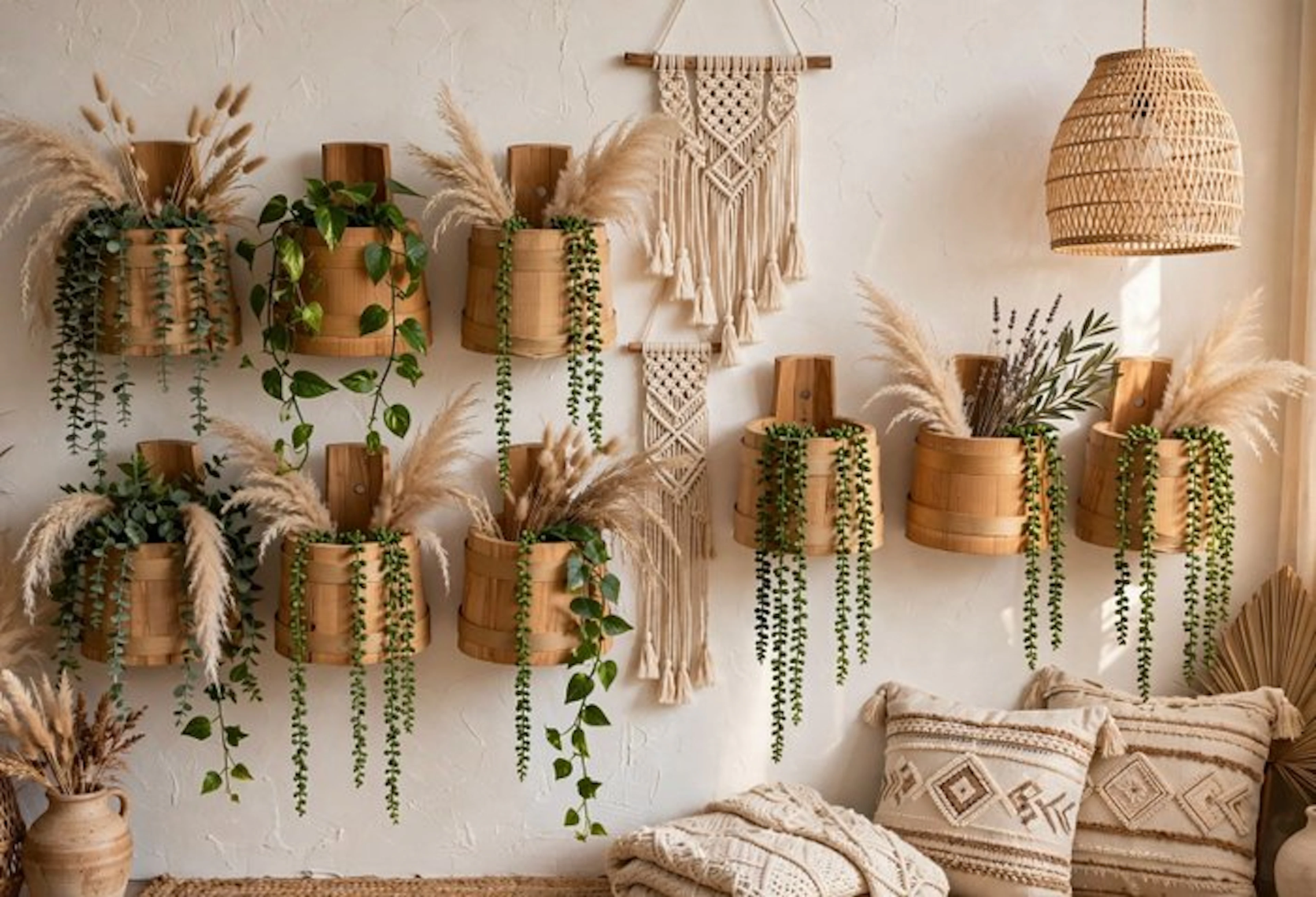 Bucket (6) - fir - handcrafted bucket