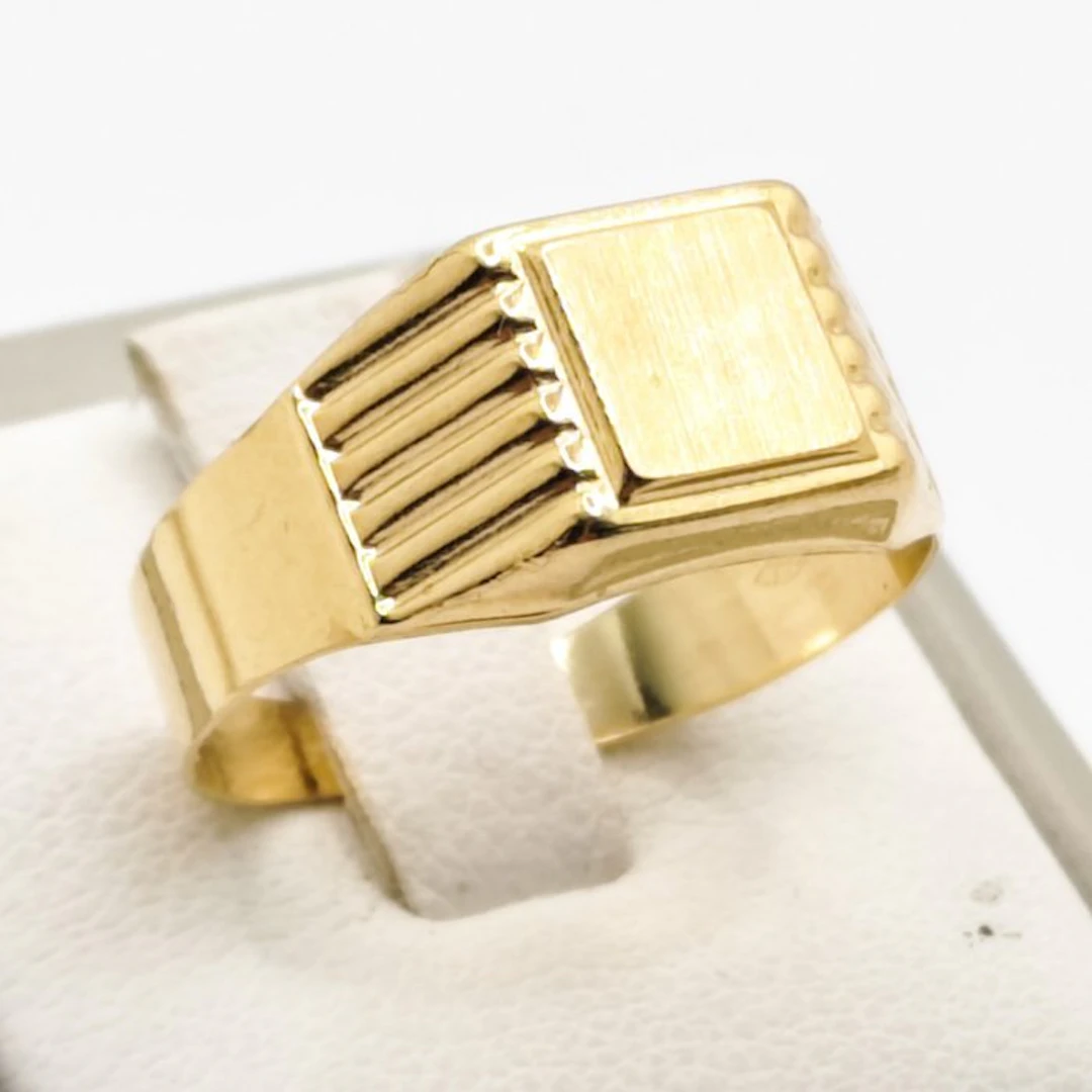 No reserve price - Ring - 18 kt. Yellow gold