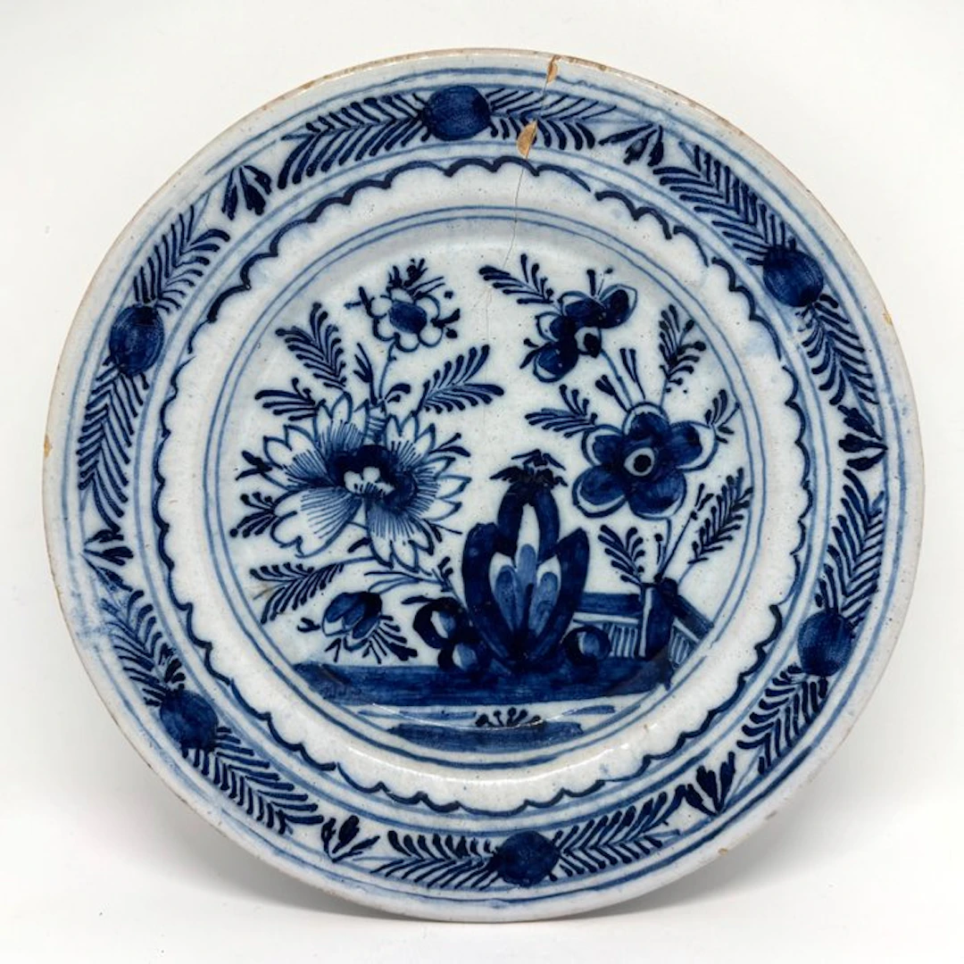 Schotel 18e eeuw - Delfts blauw ( Faience ) met...