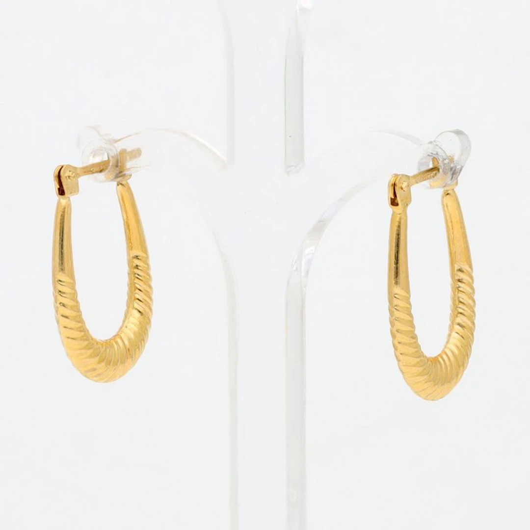 Earrings - 18 kt. Yellow gold - Hoop earrings