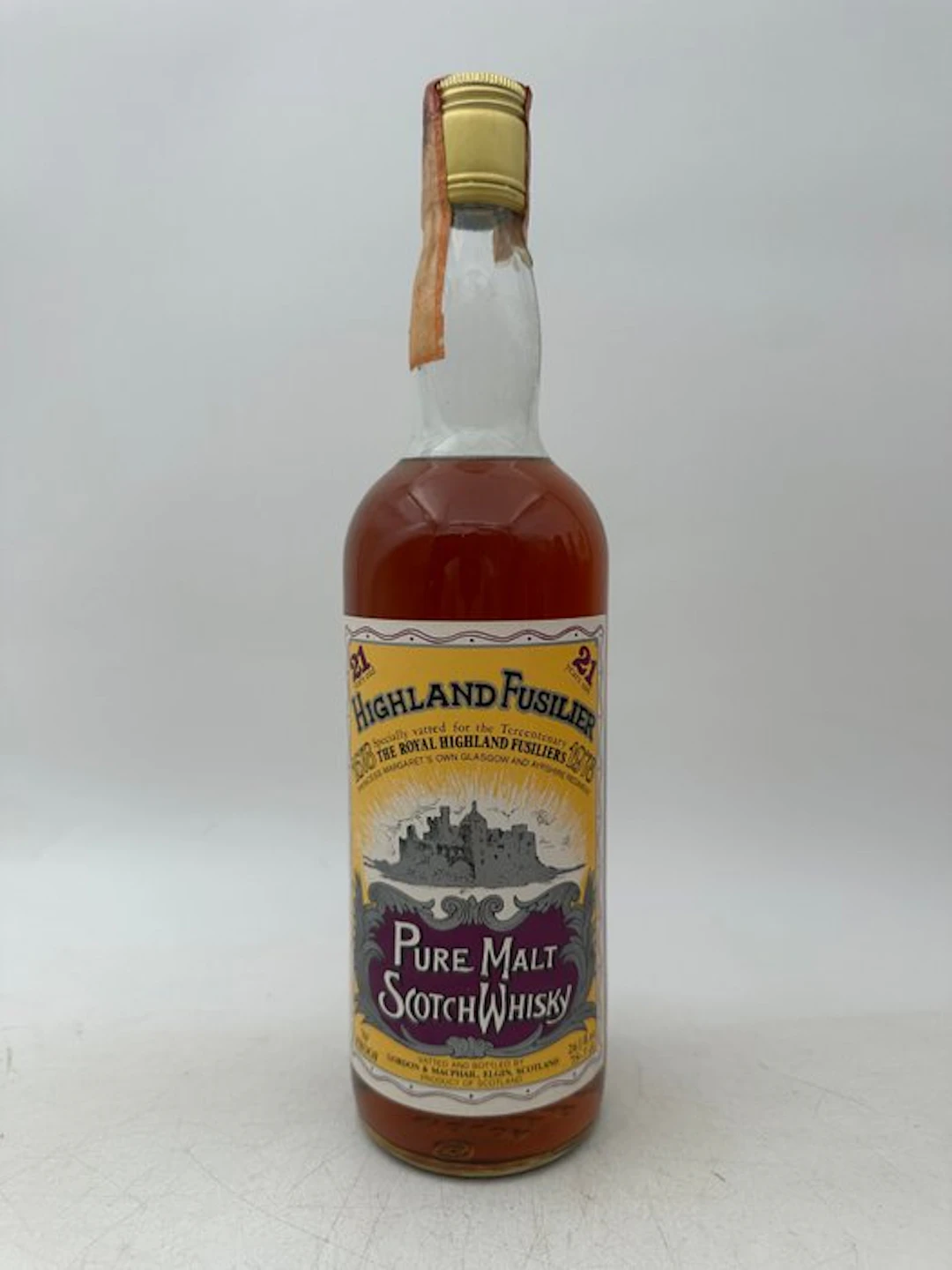 Highland Fusilier 21 years old Tercentenary 1978 - Gordon & MacPhail - 75.7cl