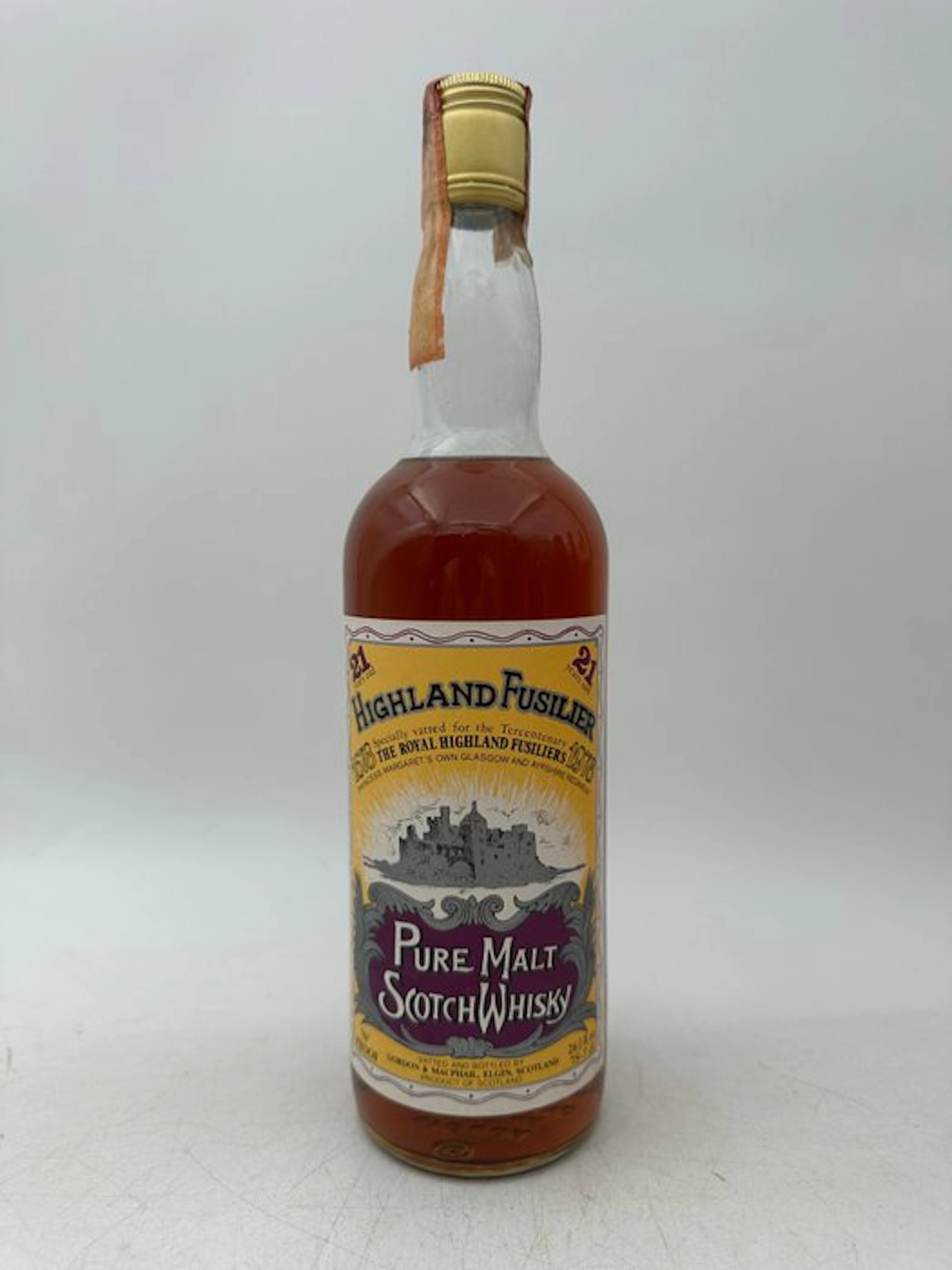 Highland Fusilier 21 years old Tercentenary 1978 - Gordon & MacPhail - 75.7cl