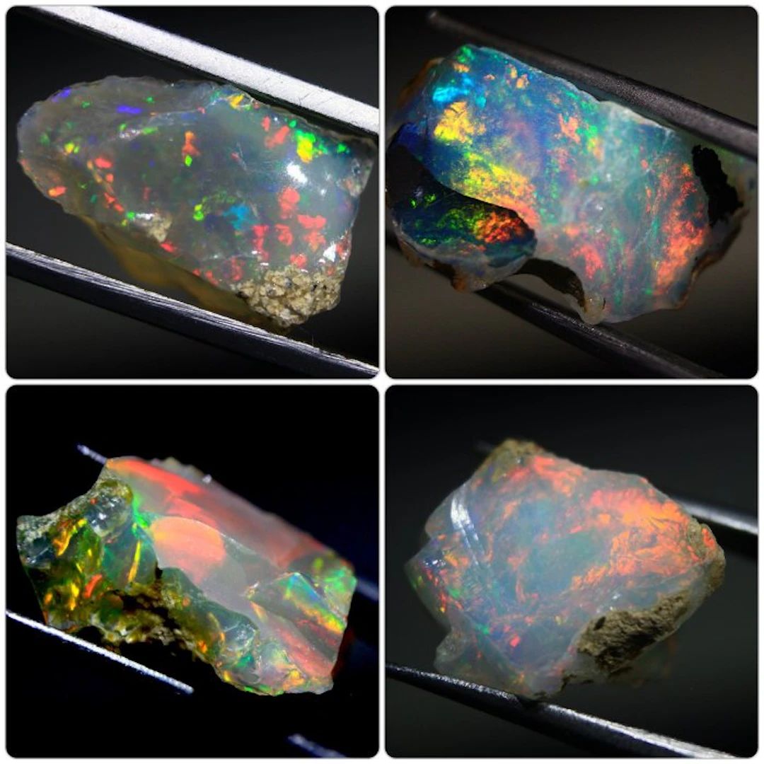 26.30 ct. Top Quality Ethiopian Opal - Specimen- 5.26 g - (4)