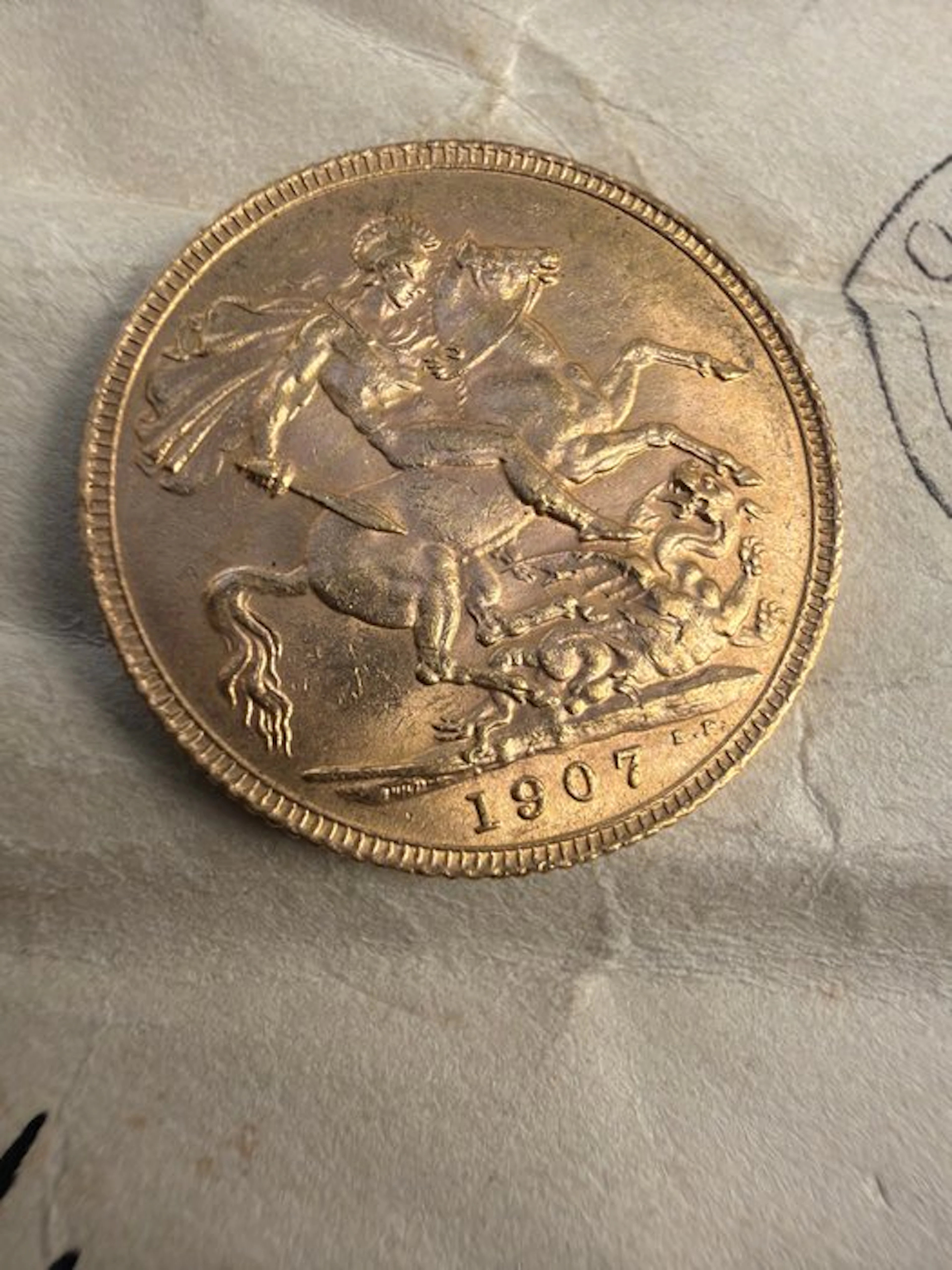 United Kingdom. Edward VII. Sovereign 1907