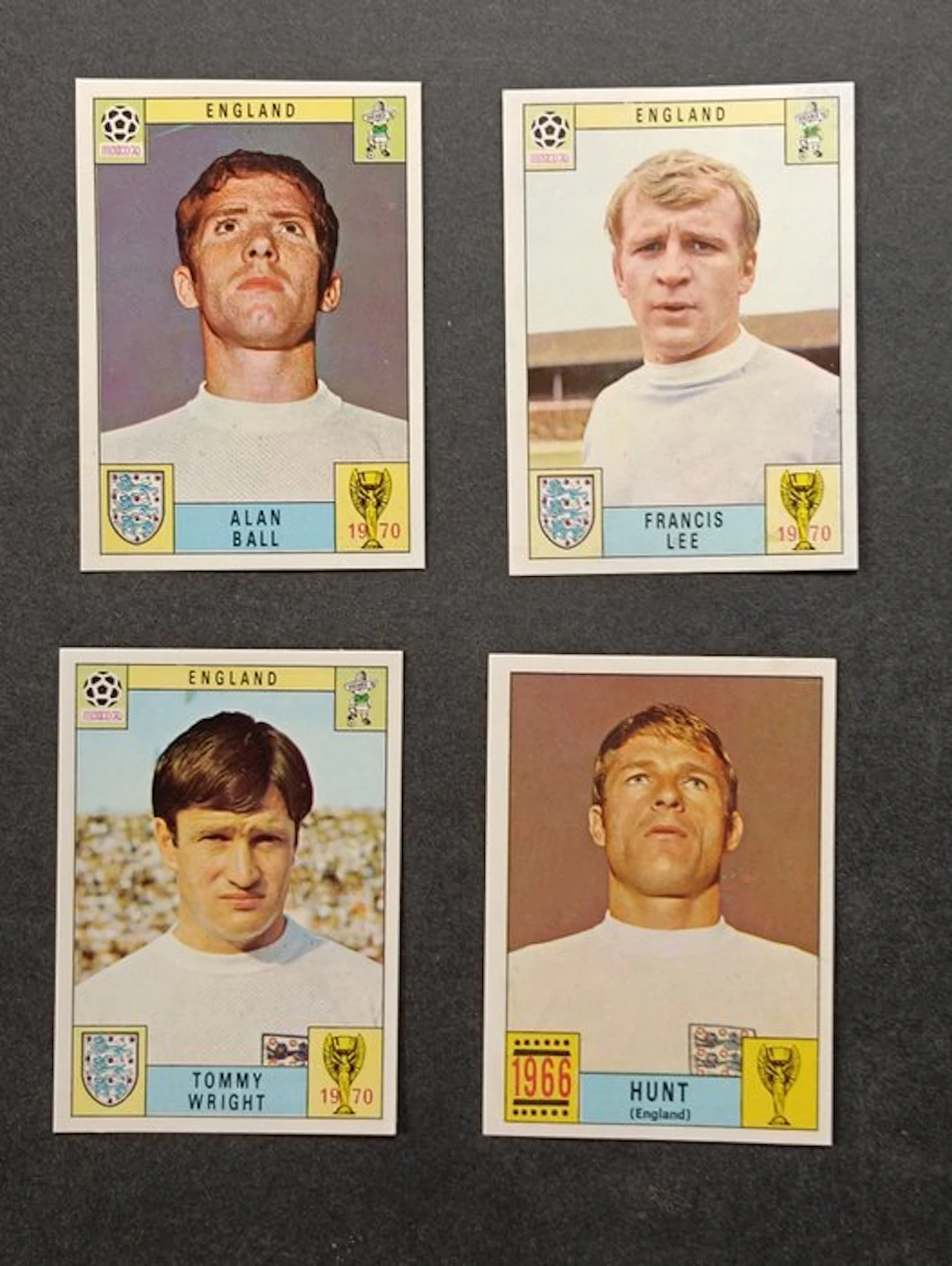Panini Mexico 70 - 4 Figurine Inghilterra - Alan Ball