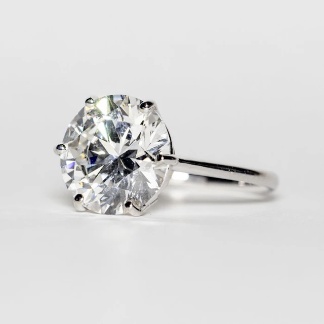No reserve price - Engagement ring - 18 kt