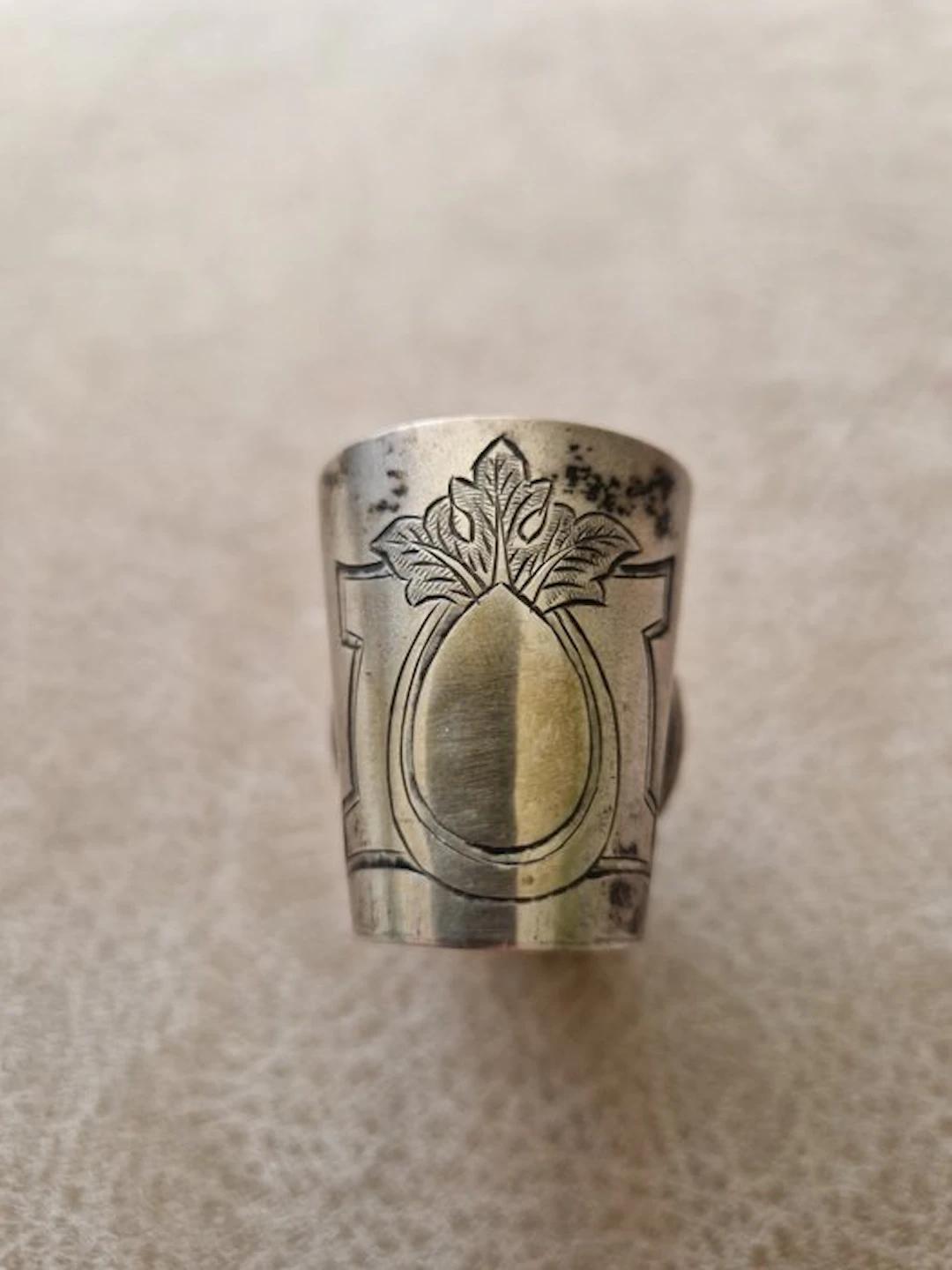 Kiddush cup - .875 (84 Zolotniki) silver - Silver Vodka Cup Charka