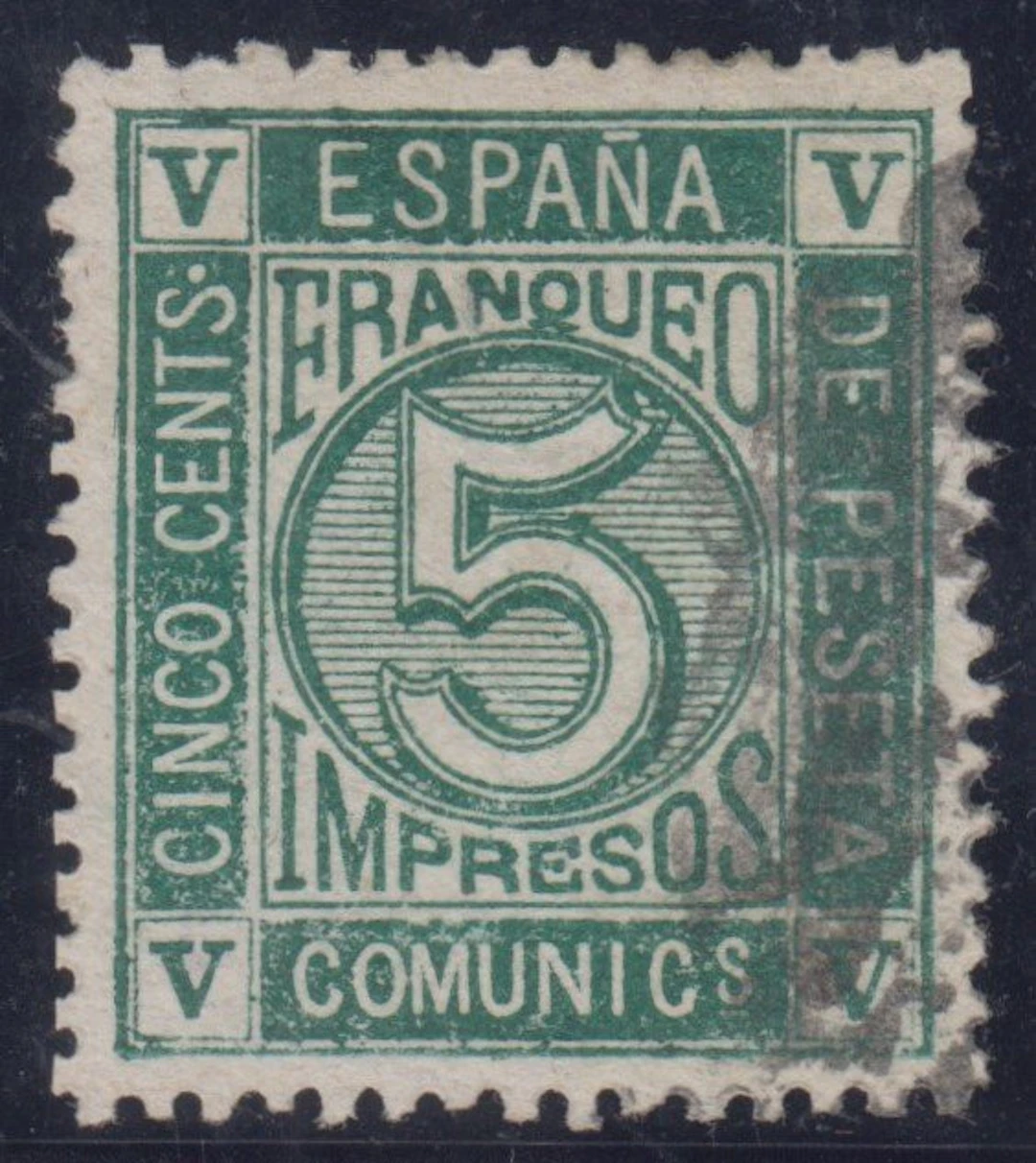 Spain 1872 - Figures. 2 cents, gray and 5 cents, green. - Edifil 116 y 117