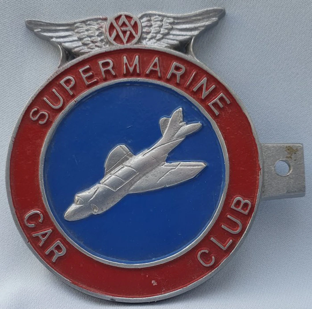 Badge - Grille Badge - Supermarine Car Club - Vickers...