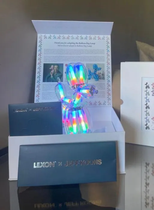 Lexon - Jeff Koons - Table lamp - Balloon Dog Lamp - Plastic, LED