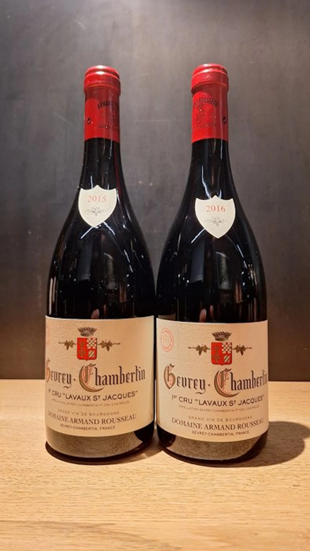 2015 & 2016 Armand Rousseau "Lavaux Saint Jacques"...