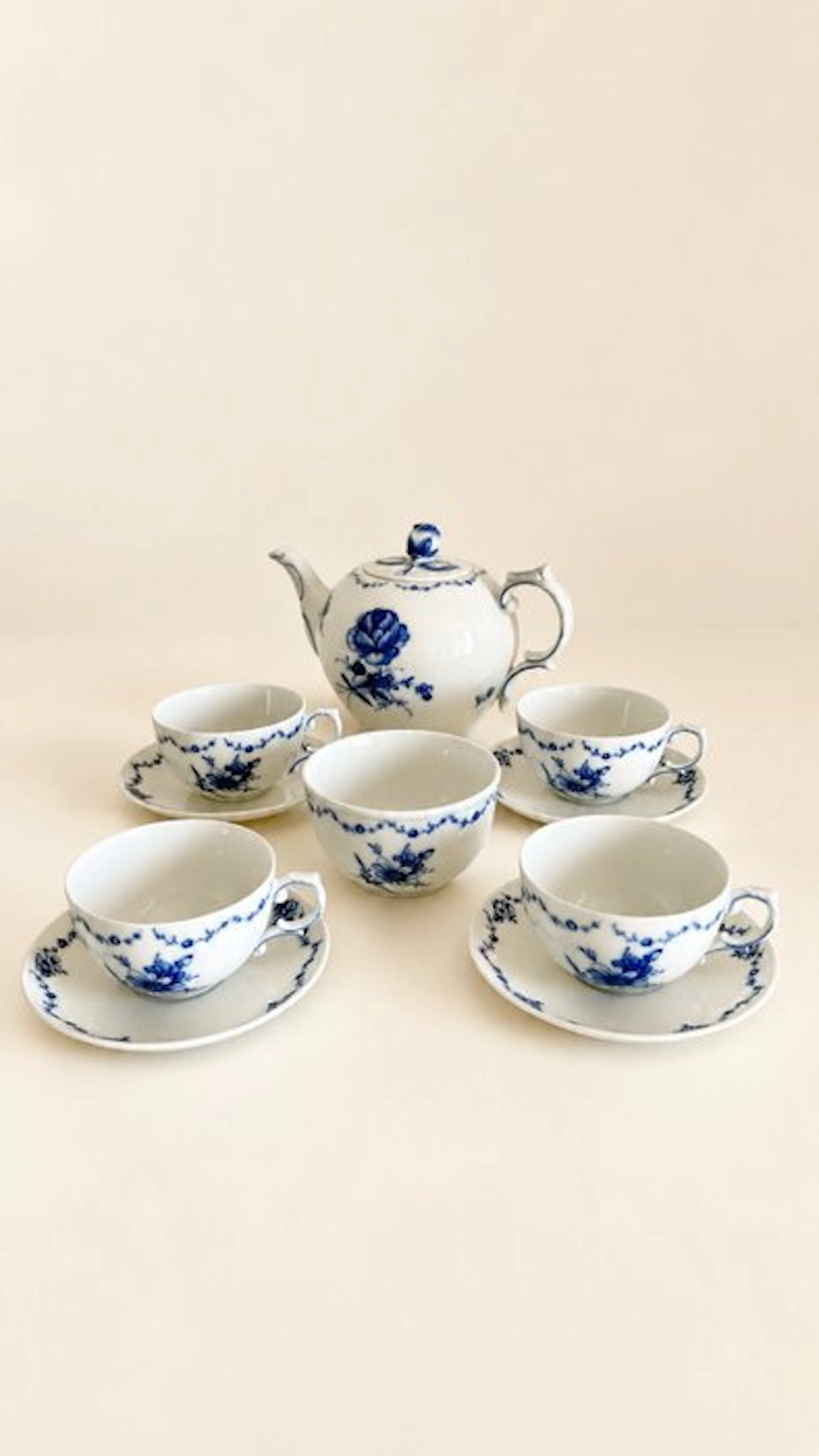 Fürstenberg - Tea service (10) - Alt Fürstenberg – Lottine - Hard porcelain