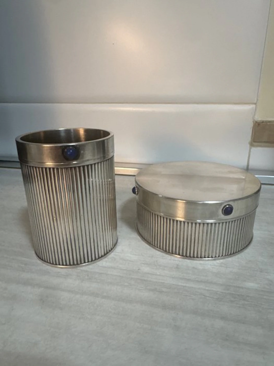 Desk set (2) - Silver
