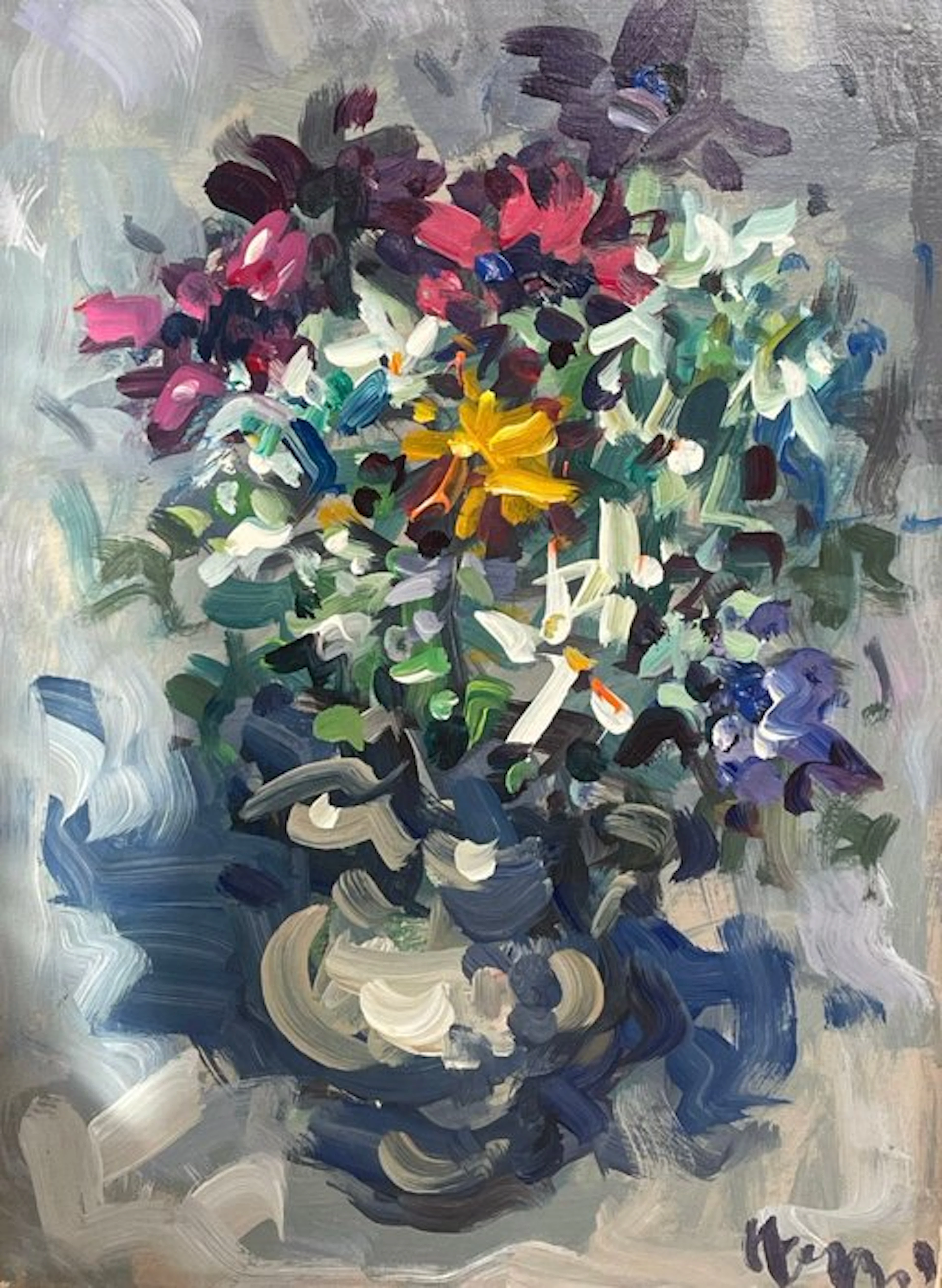 Enzo Pregno (1898-1972) - Vaso di fiori