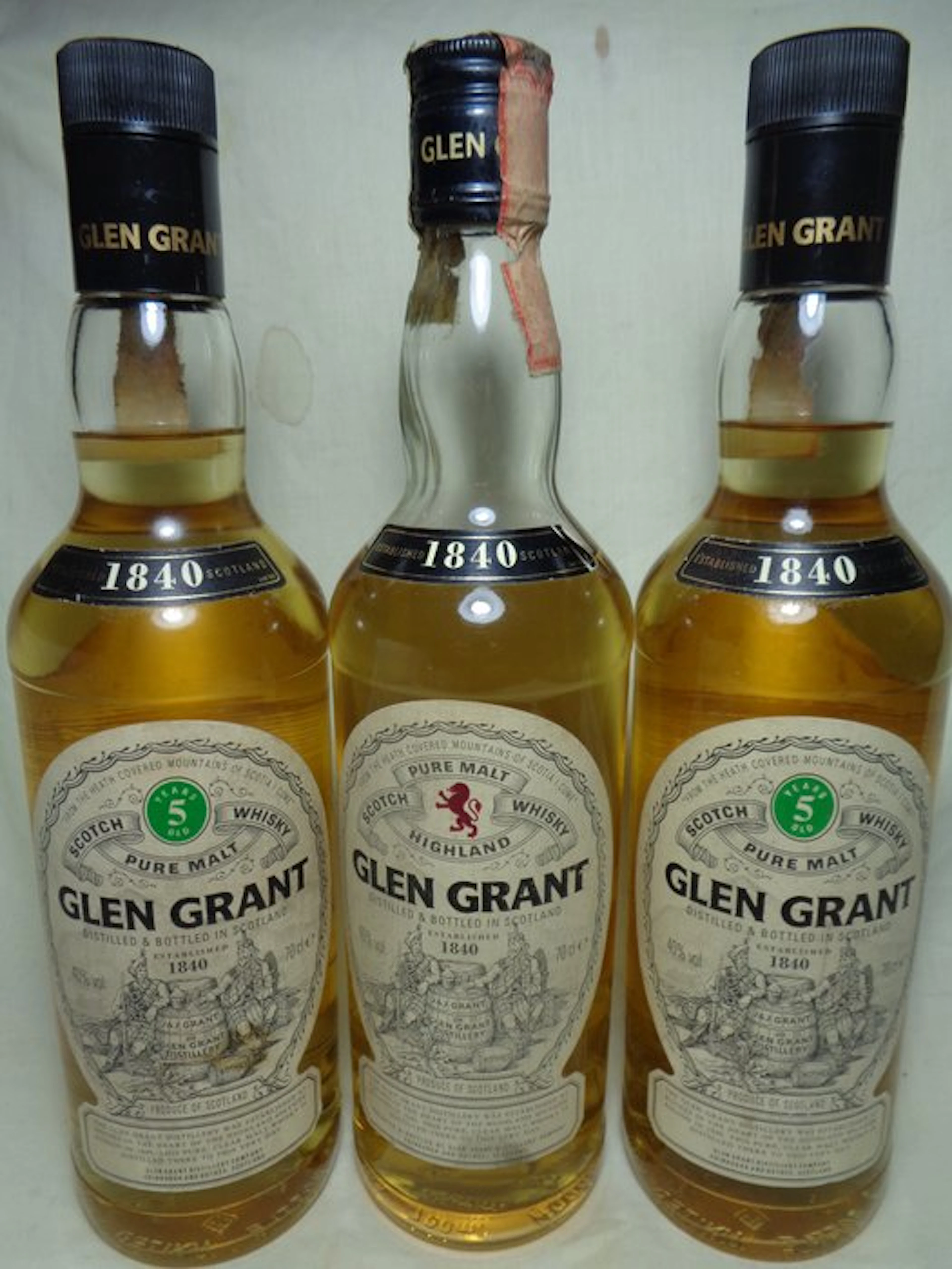 Glen Grant Pure Malt - b. 1990s - 70cl - 3 bottles