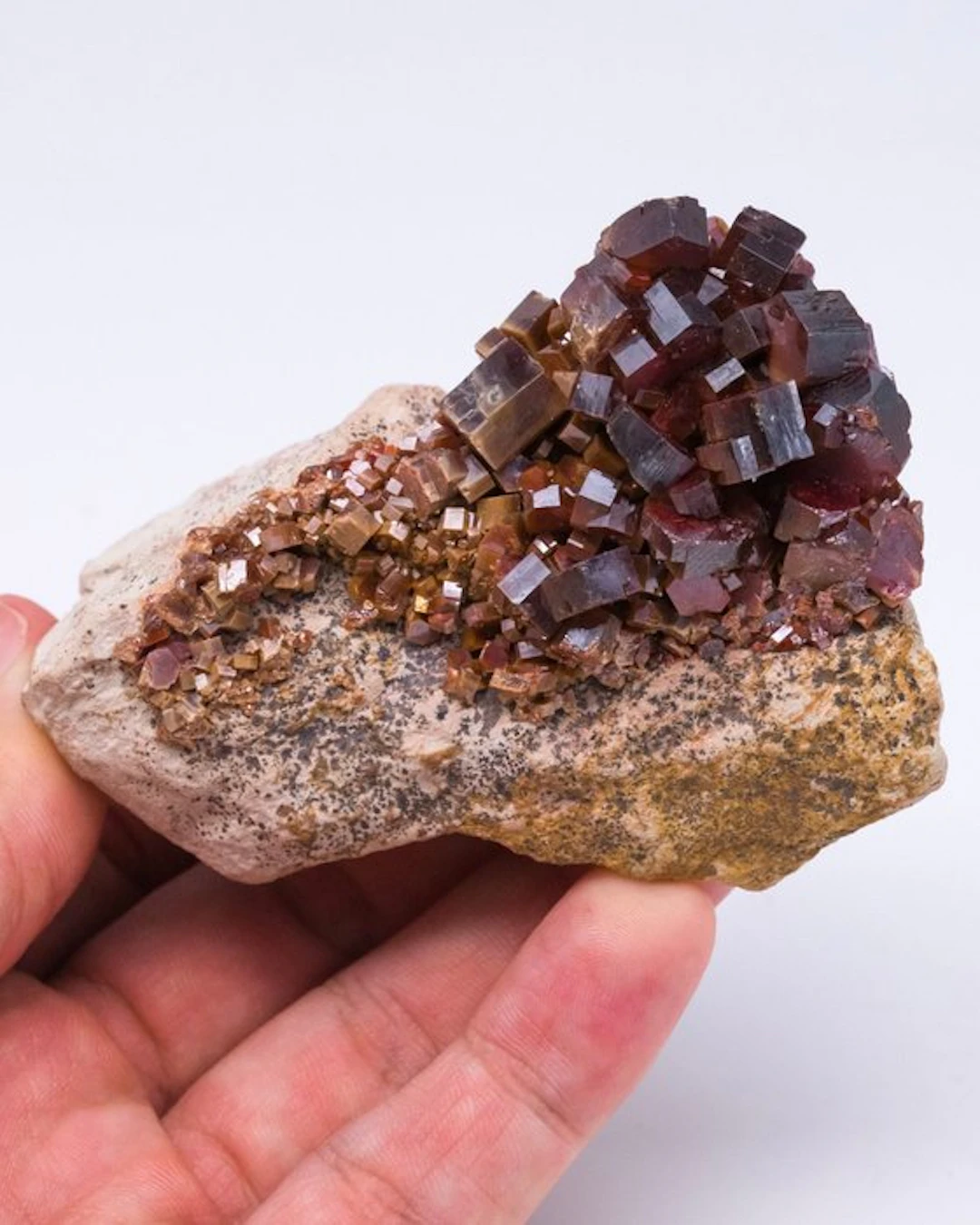 (MOROCCAN CLASSIC) vanadinite on matrix - Height: 5.5 cm...