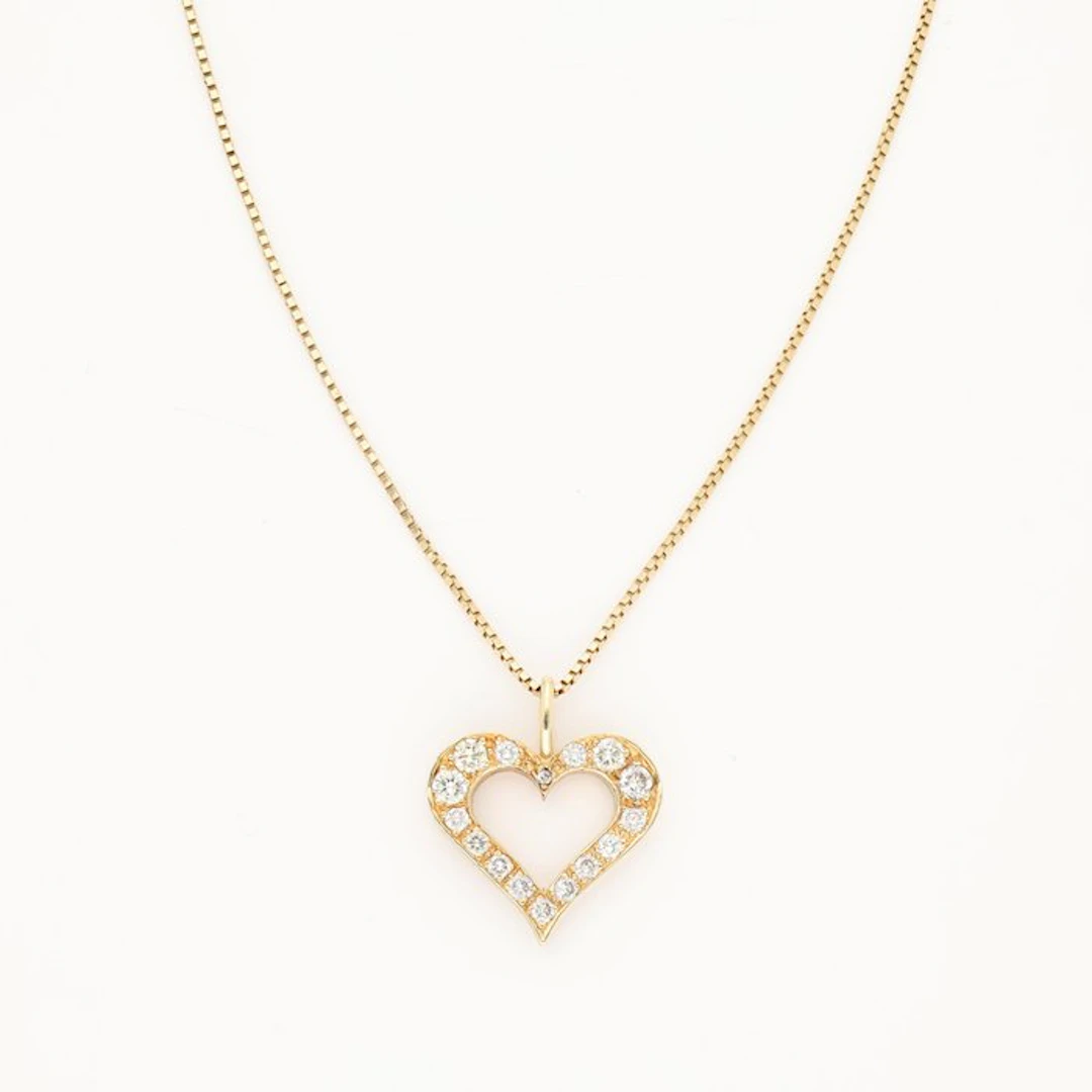 Necklace - 14 kt. Yellow gold Diamond (Natural)