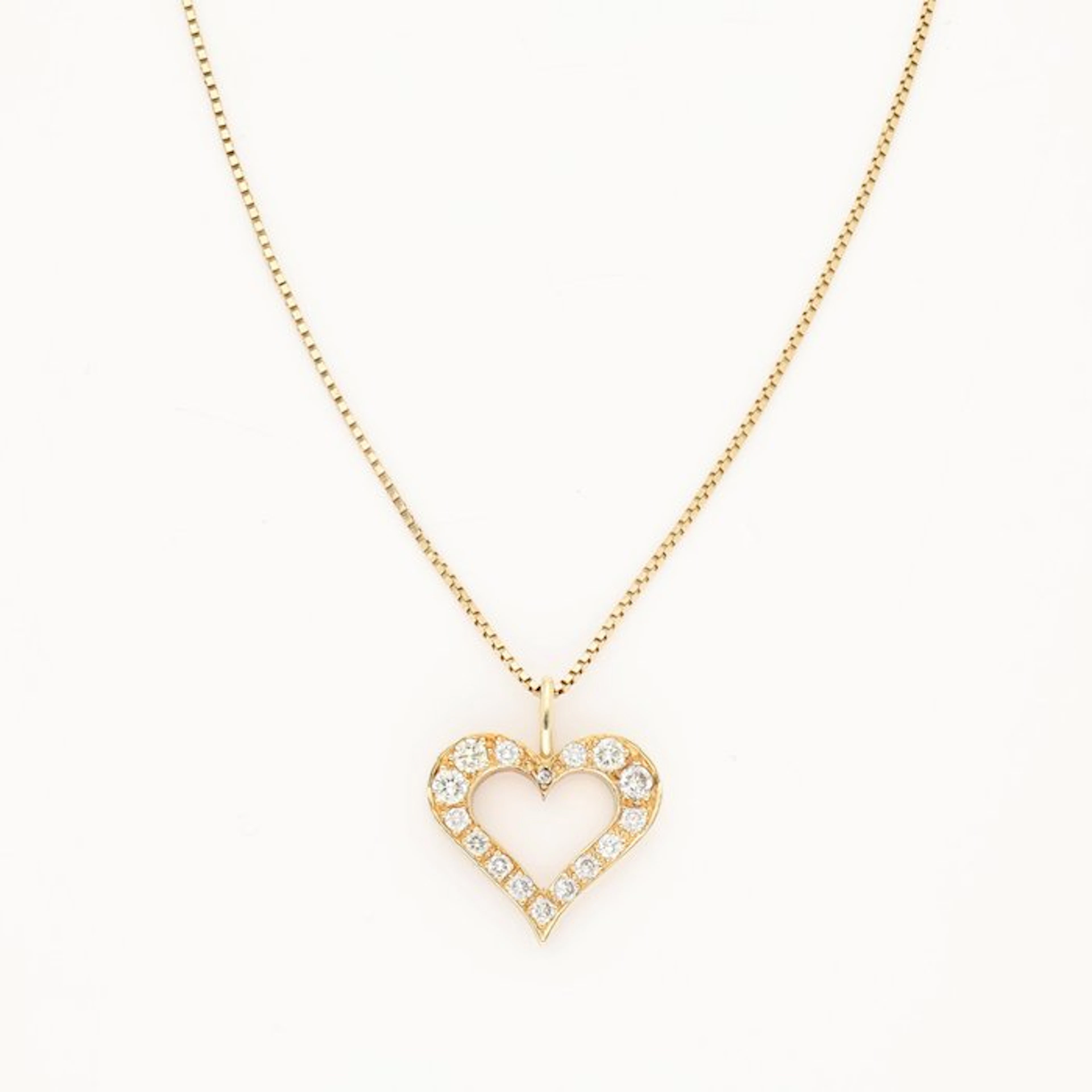 Necklace - 14 kt. Yellow gold Diamond (Natural)