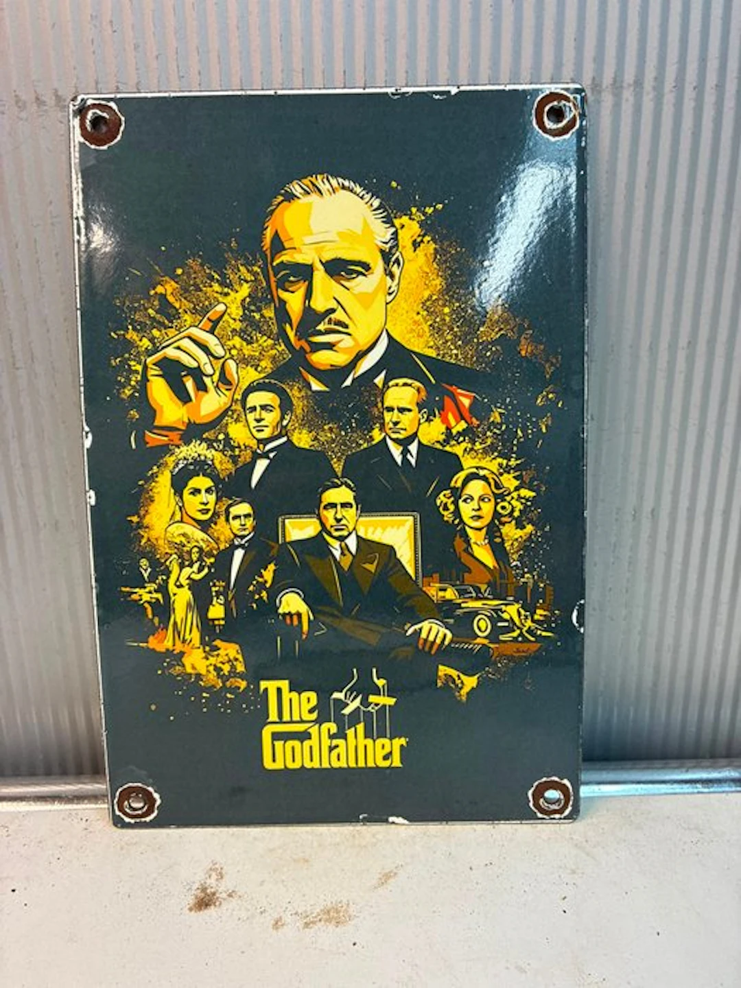 The Godfather – Iconische Filmklassieker – Emaille Bord - Enamel sign - Enamel