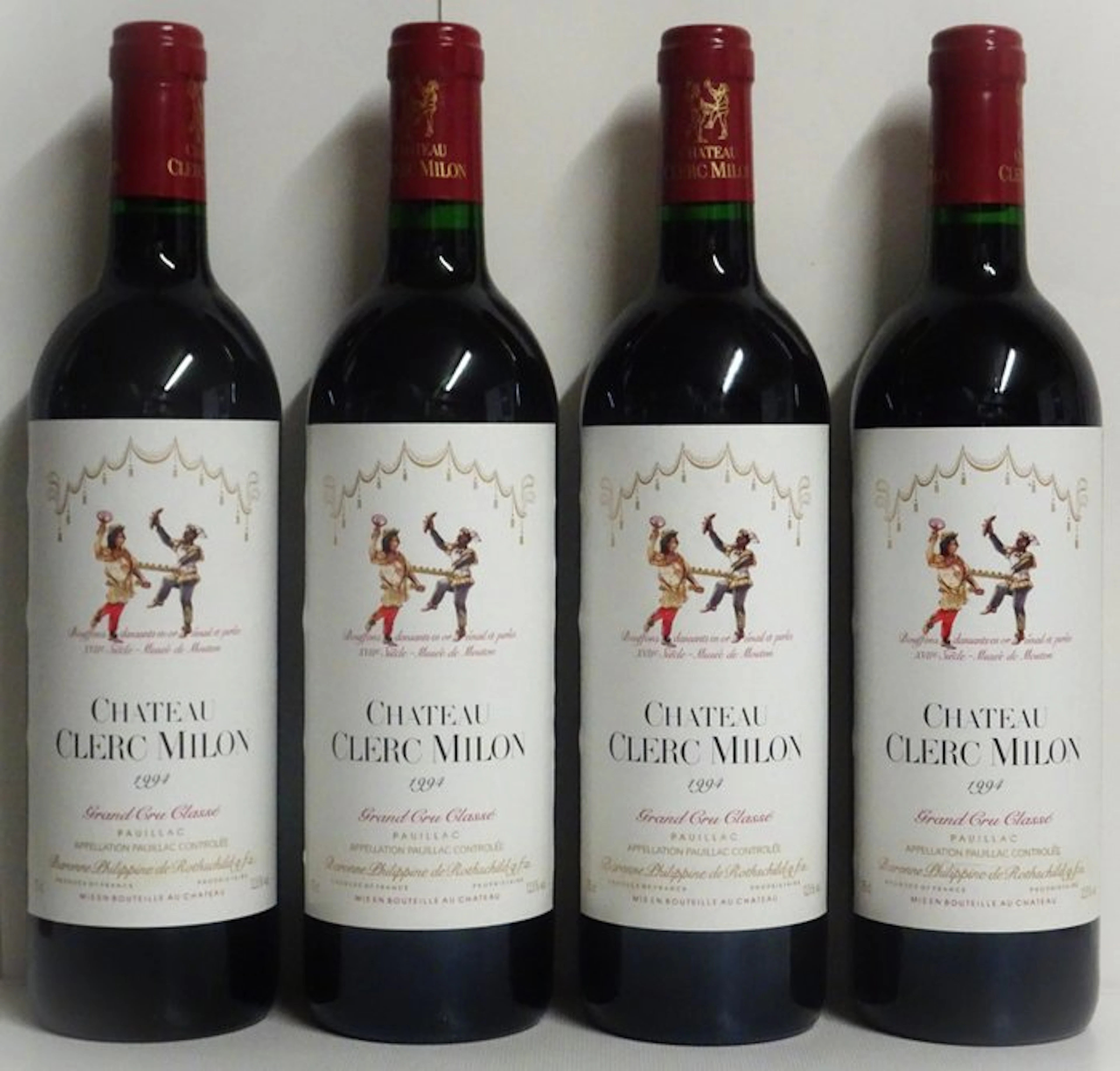 1994 Chateau Clerc Milon - Pauillac 5ème Grand Cru Classé - 4 Bottles (0.75L)