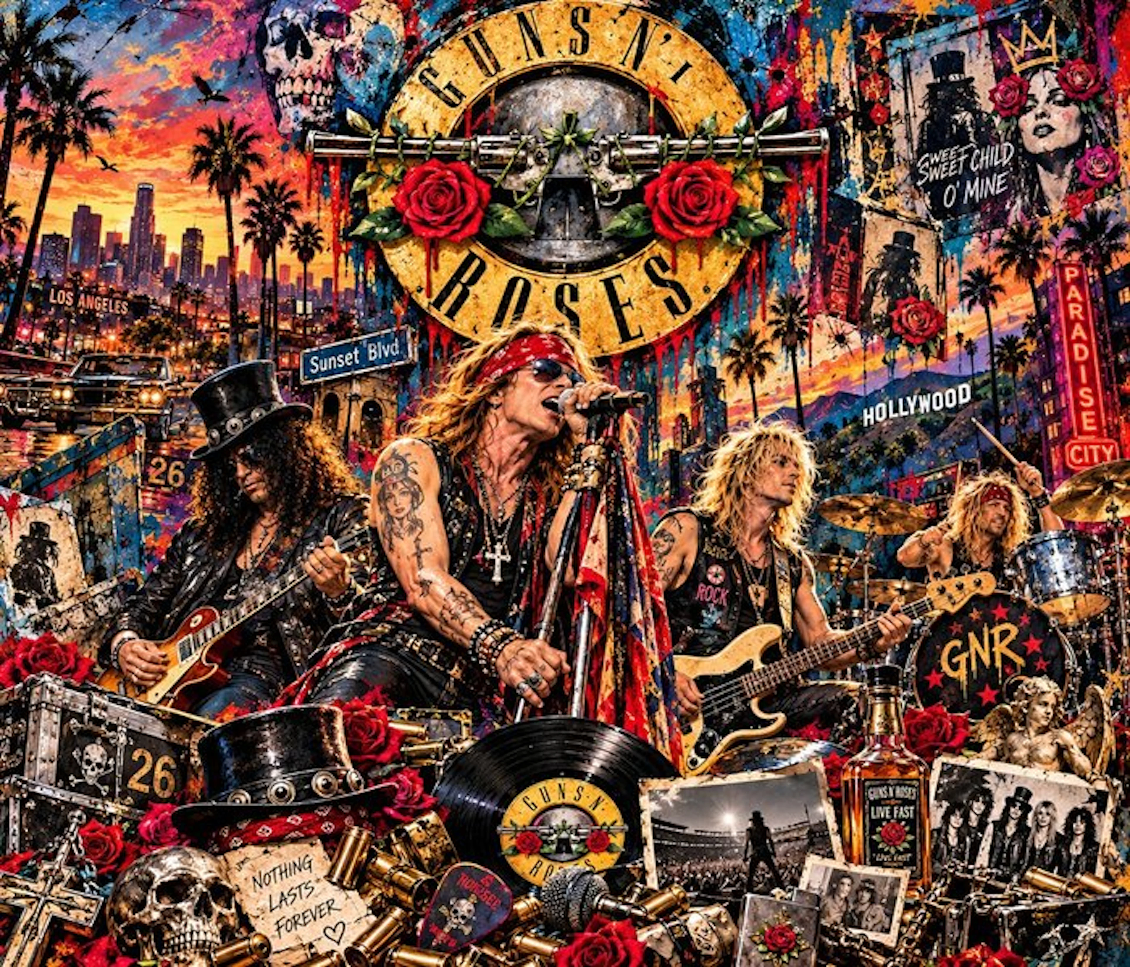 Guns N' Roses - 2026 - Fine Art High-Quality Giclée...