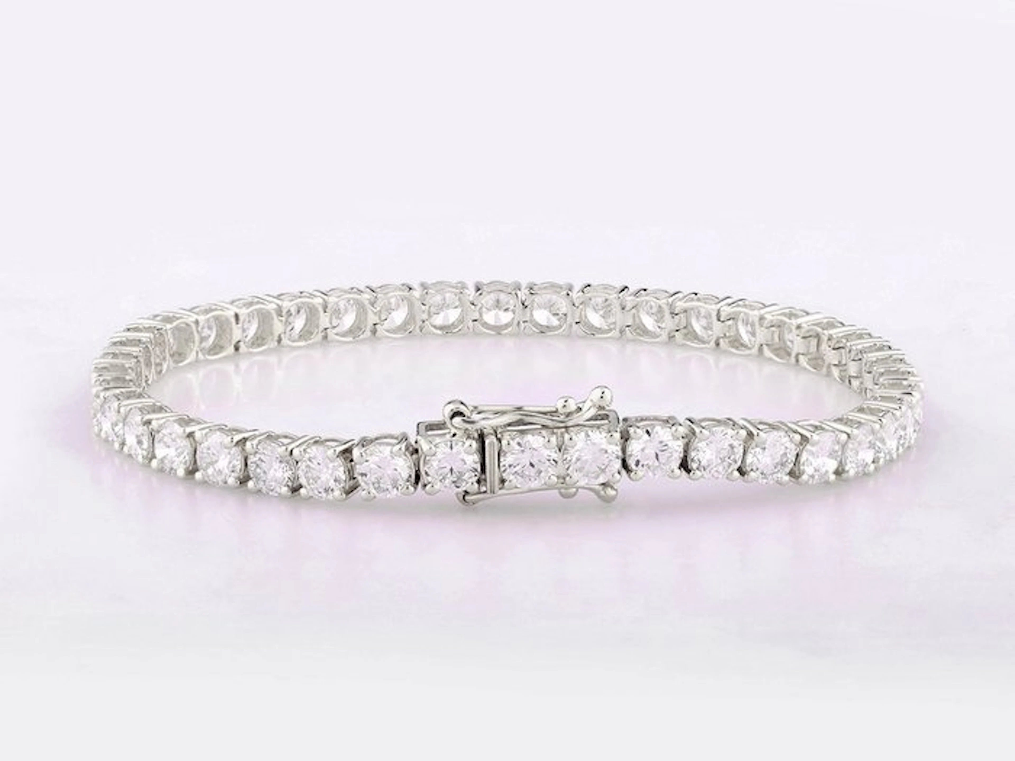 Bracelet - 14 kt. White gold - 9.35ct. tw. Diamond (Lab-grown)