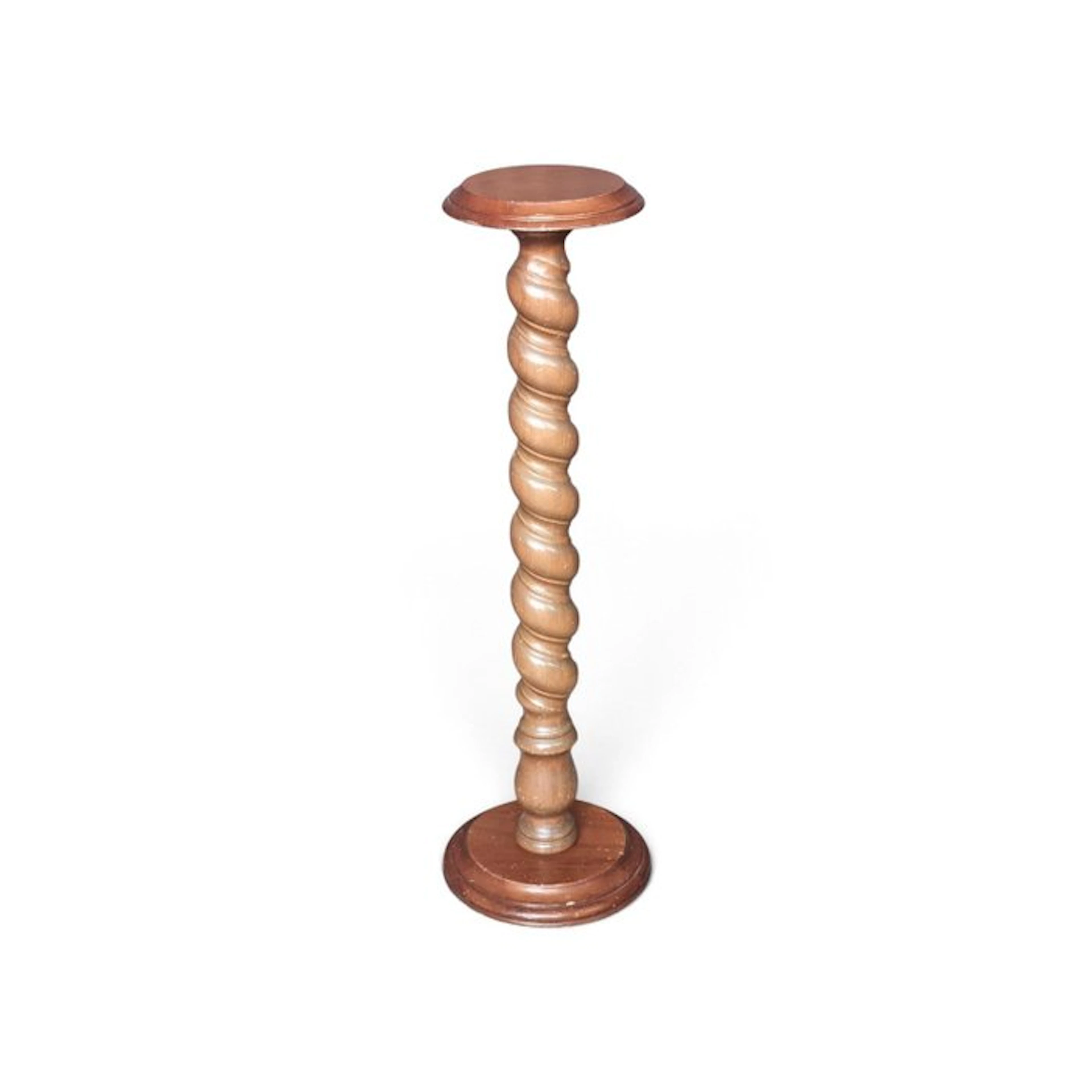 Columnar carving, Barocco - 97 cm - Wood
