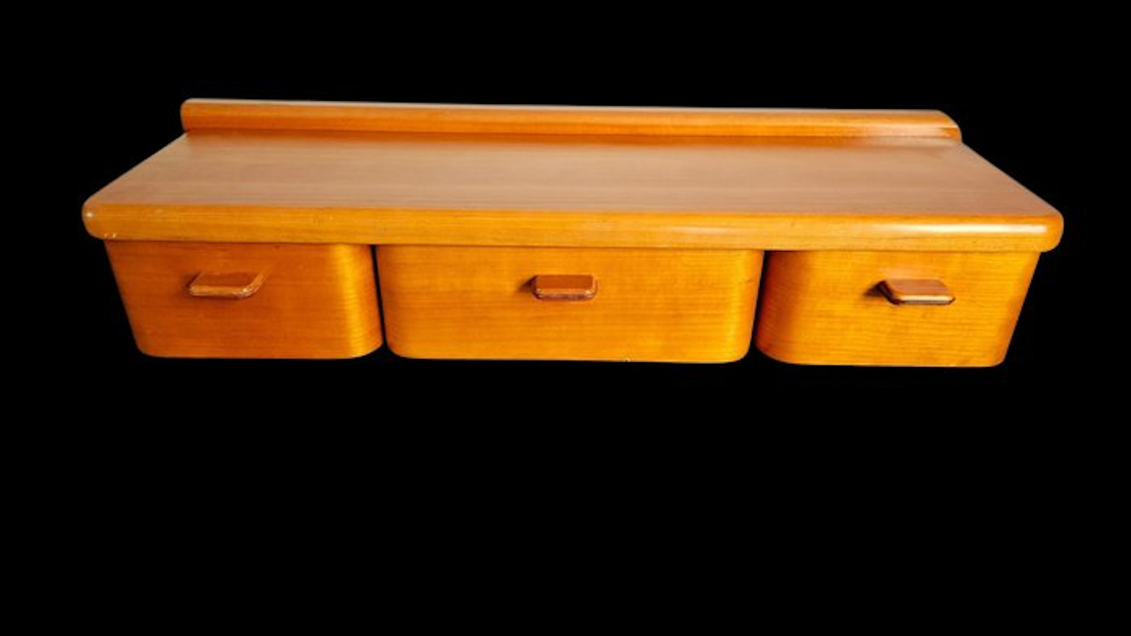 Wall shelf unit - Teak - wall cabinet