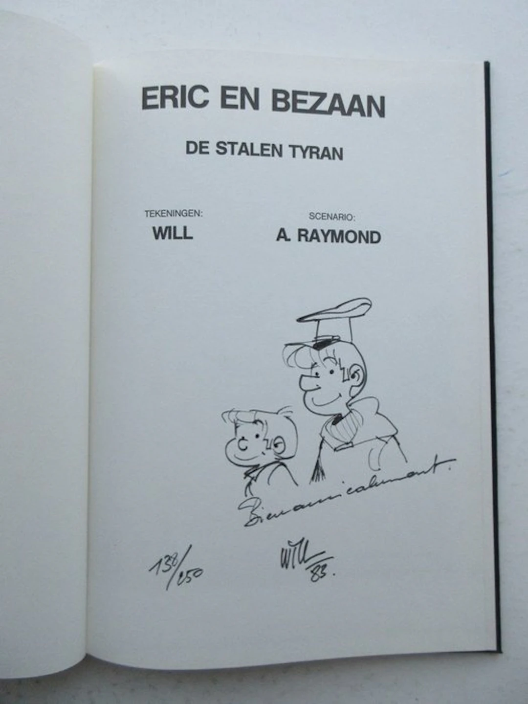 Eric en Bezaan - De stalen tyran - opdrachttekening - 1...