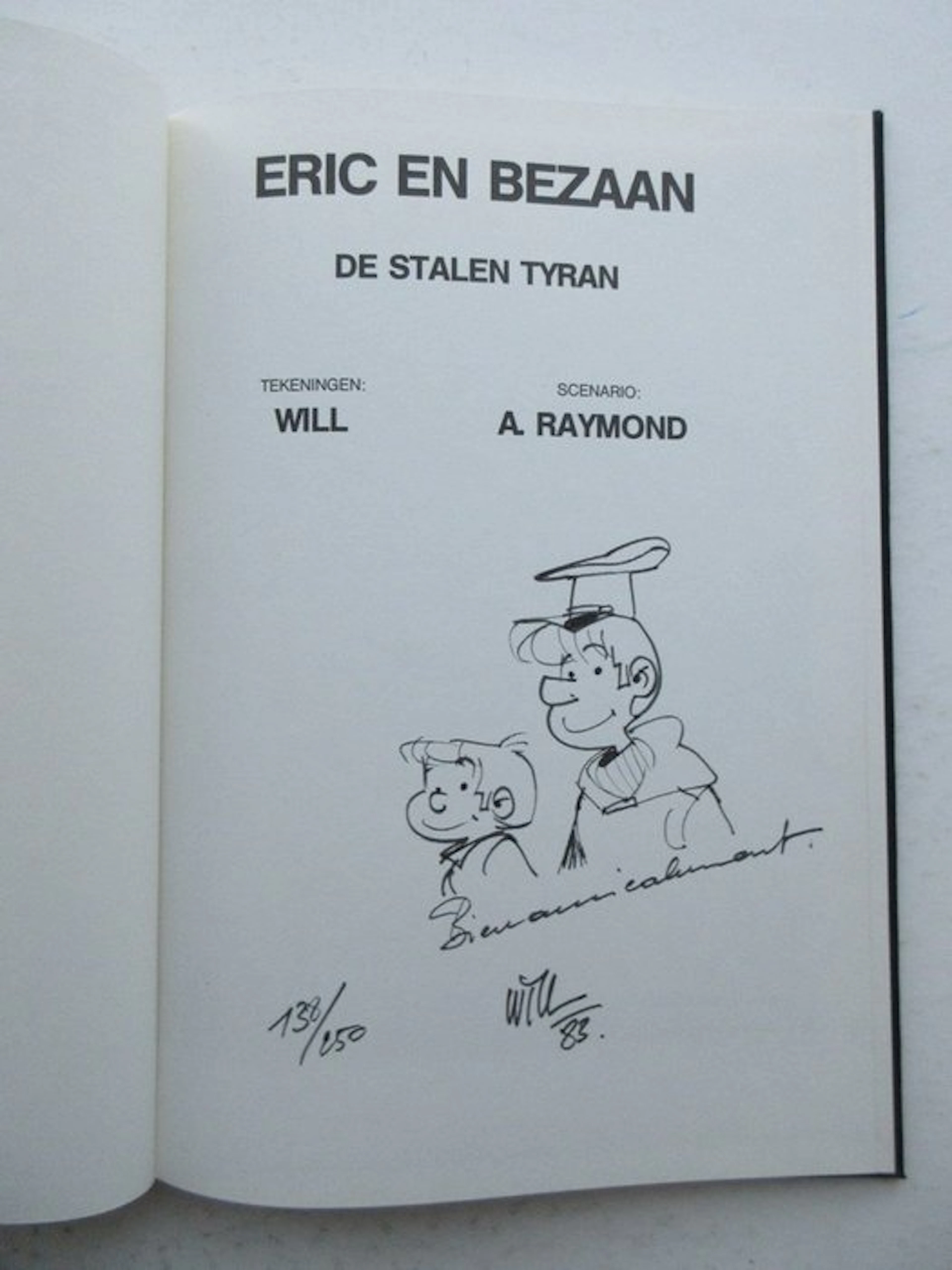 Eric en Bezaan - De stalen tyran - opdrachttekening - 1...
