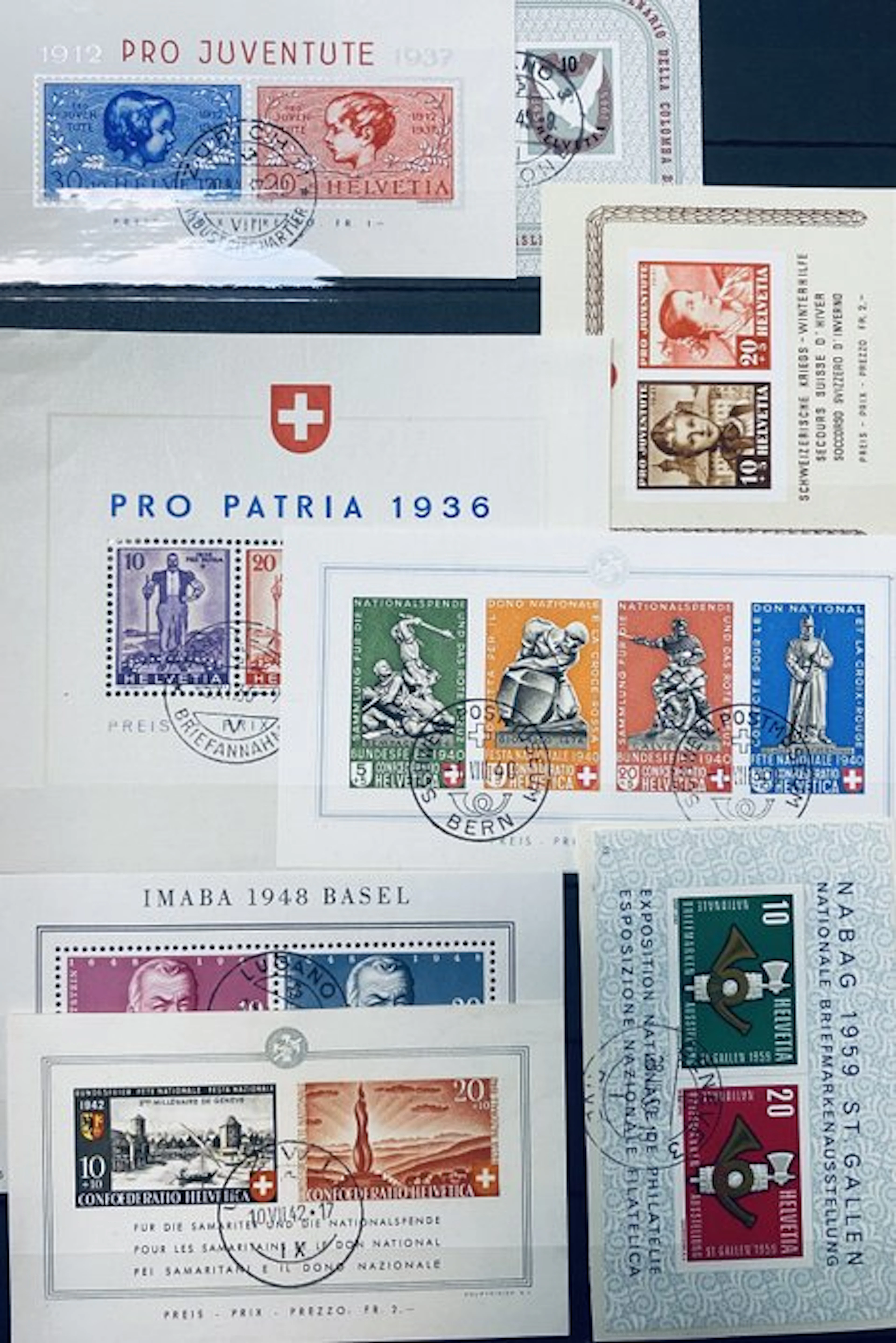 Switzerland - Block of Swiss stamps