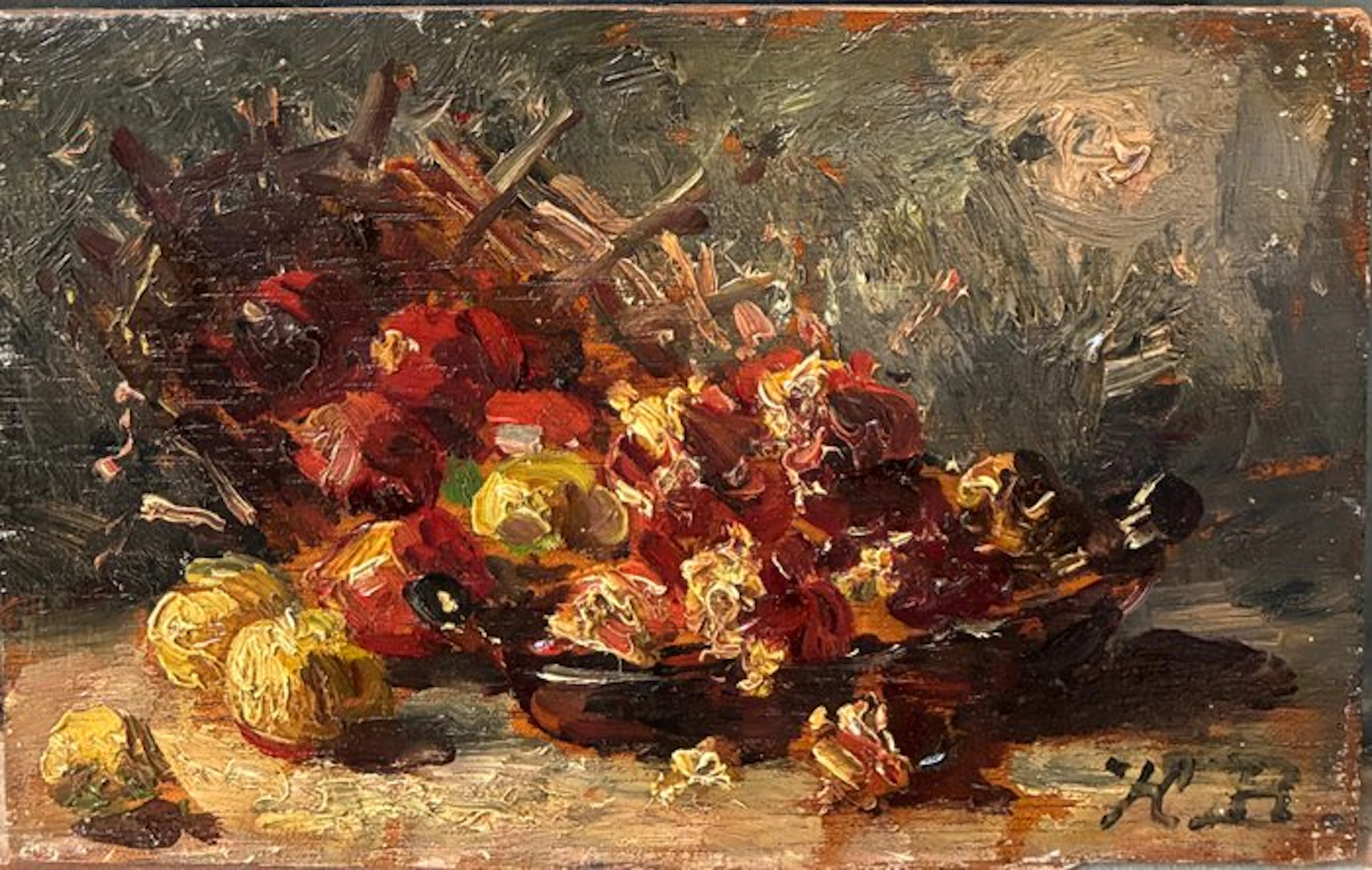 Hubert Bellis (1831–1902) - Nature morte aux fleurs...