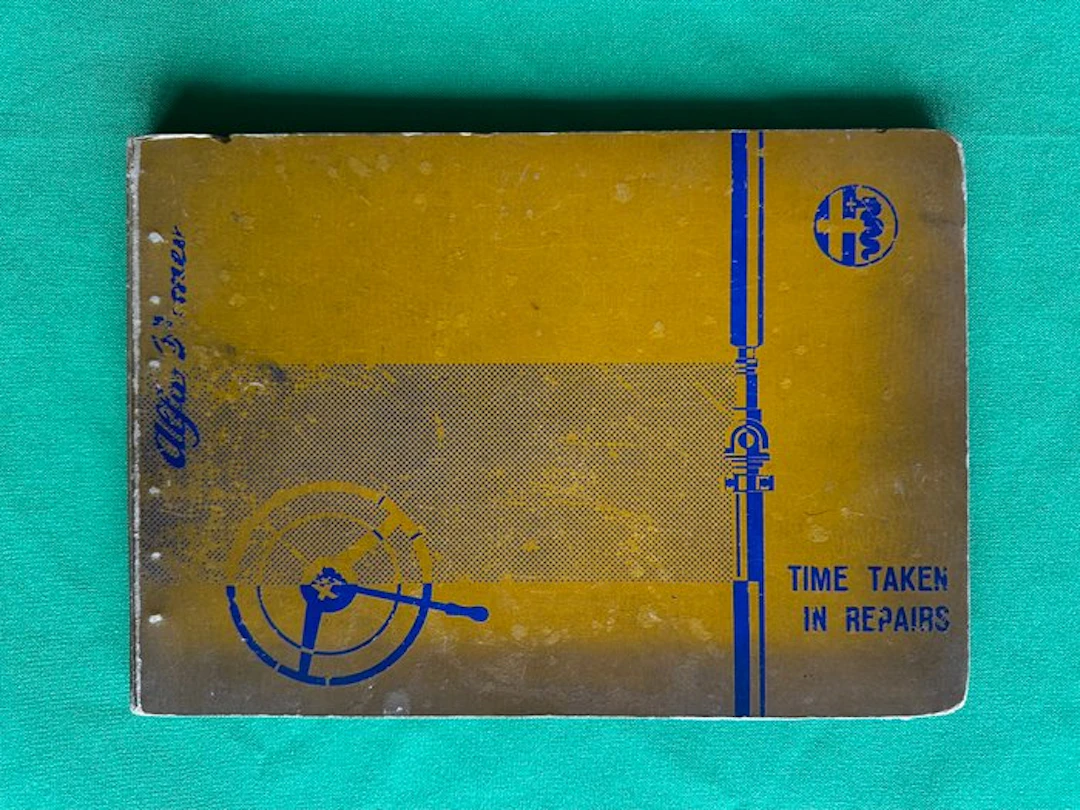 Manual - Alfa Romeo - Time taken in Repairs - see description for models - 1961