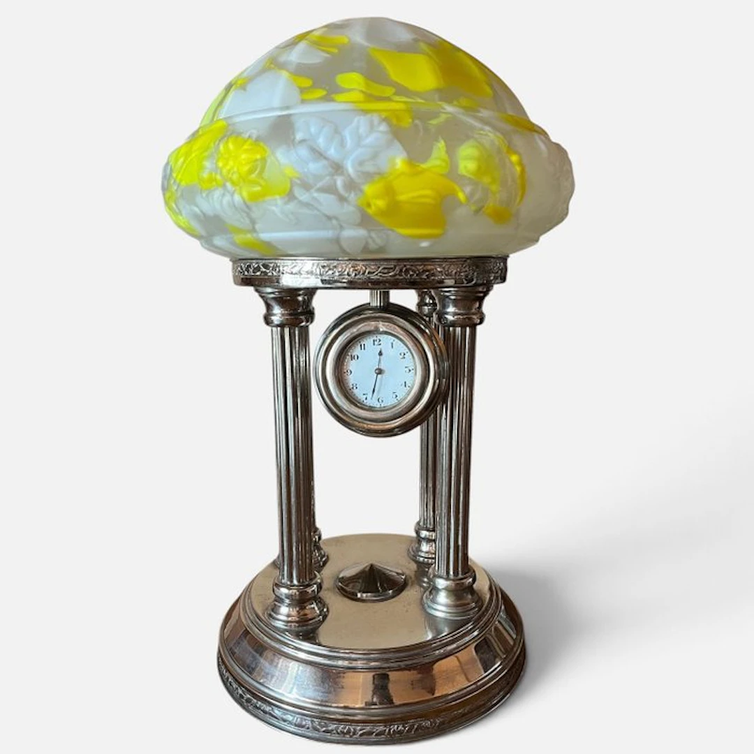Table clock - Art Deco Metal - 1950-1960, 1960-1970 - Liberty-style clock