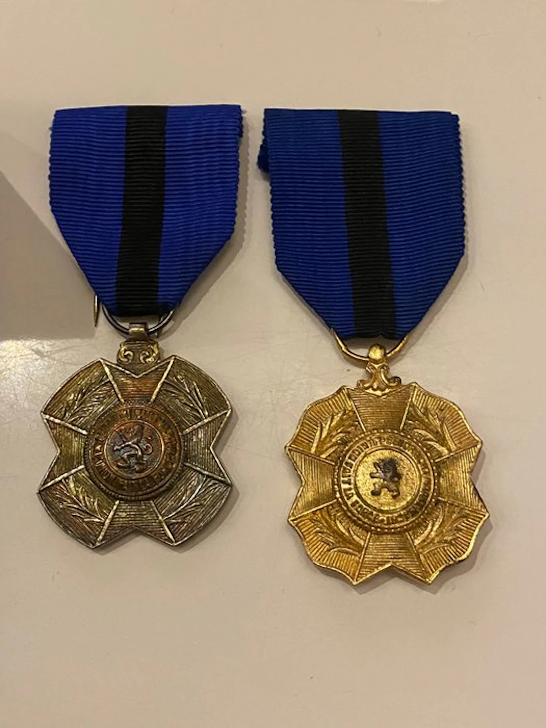 Belgium - Military medal - Two Belgian Decorations of the...