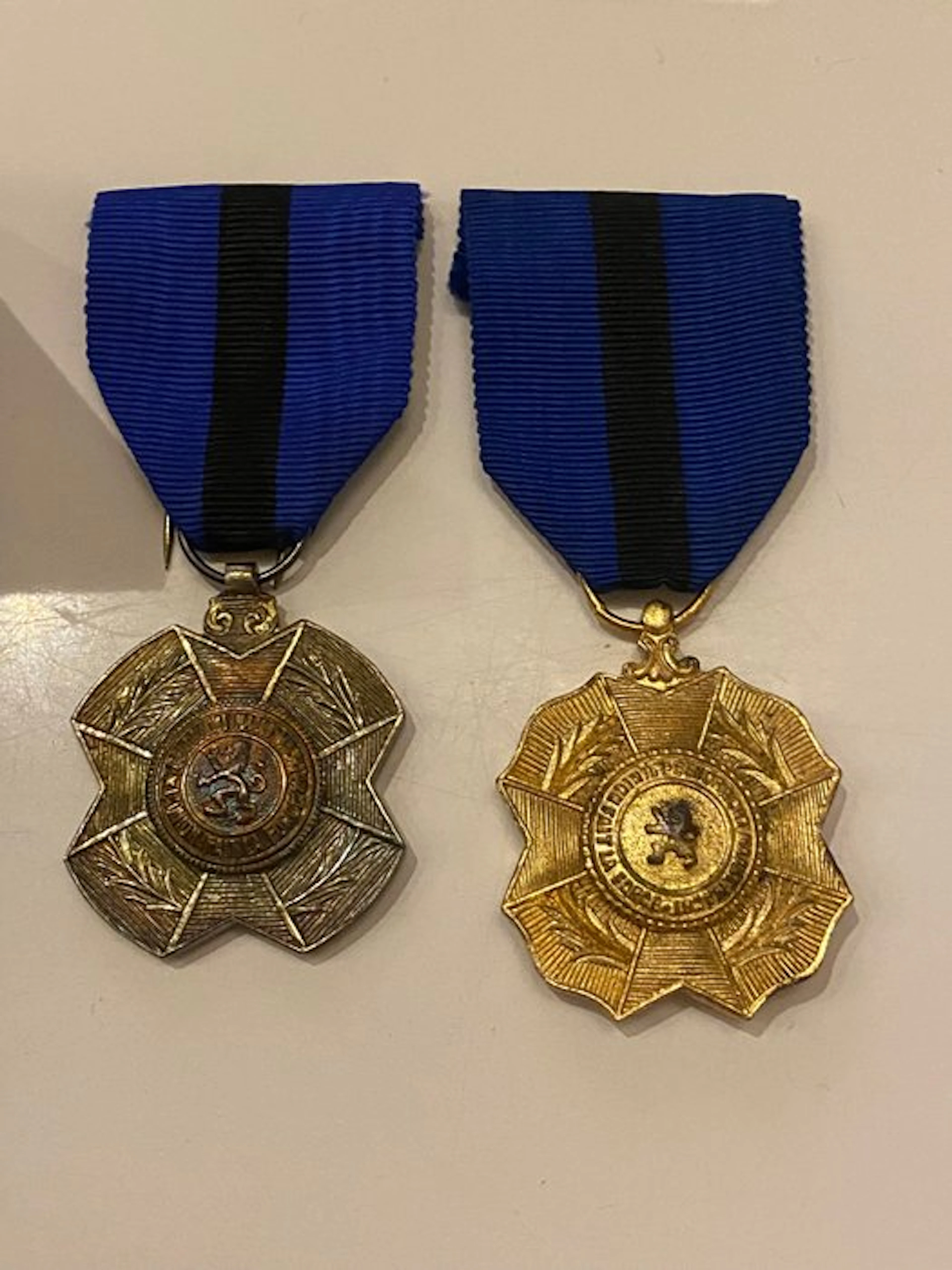 Belgium - Military medal - Two Belgian Decorations of the...