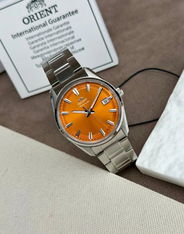 Orient - Stretto Automatic Date Orange - RA-AC0R08Y - Men - 2020-2025