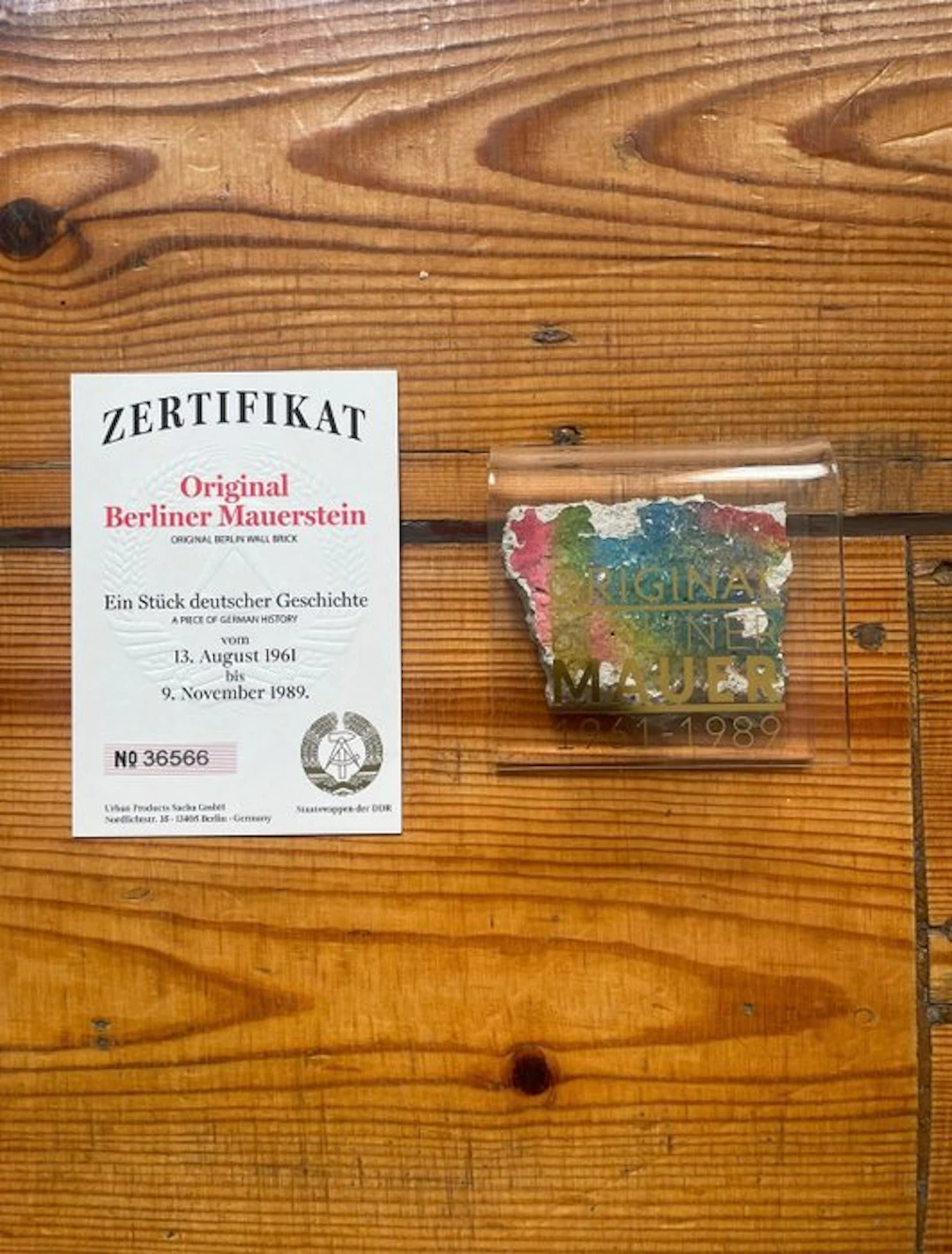Brick - 1980-1990 - Berlin Wall Fragment