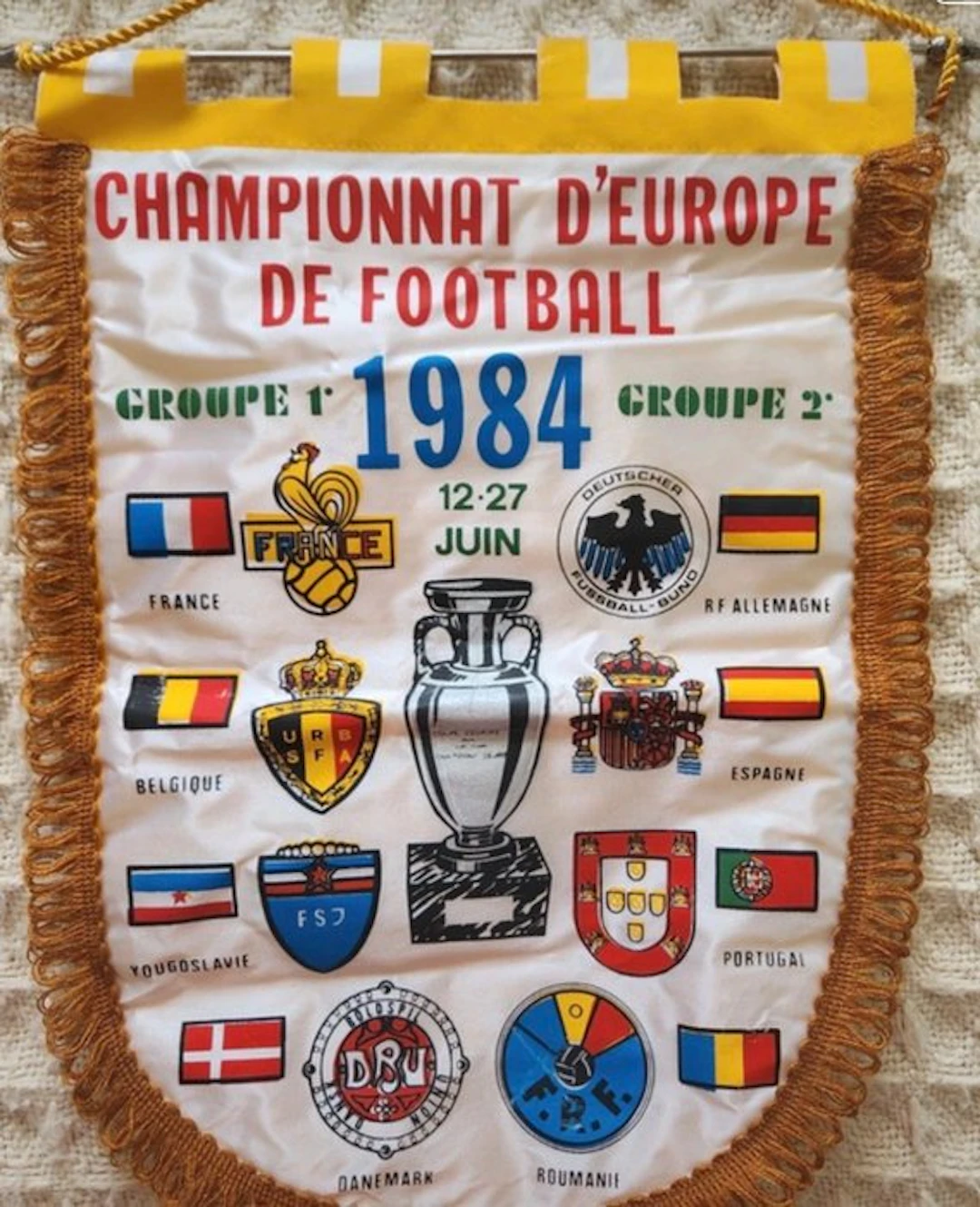 Francia - Campionato d'Europa di calcio - 1984 - Flag / pennant