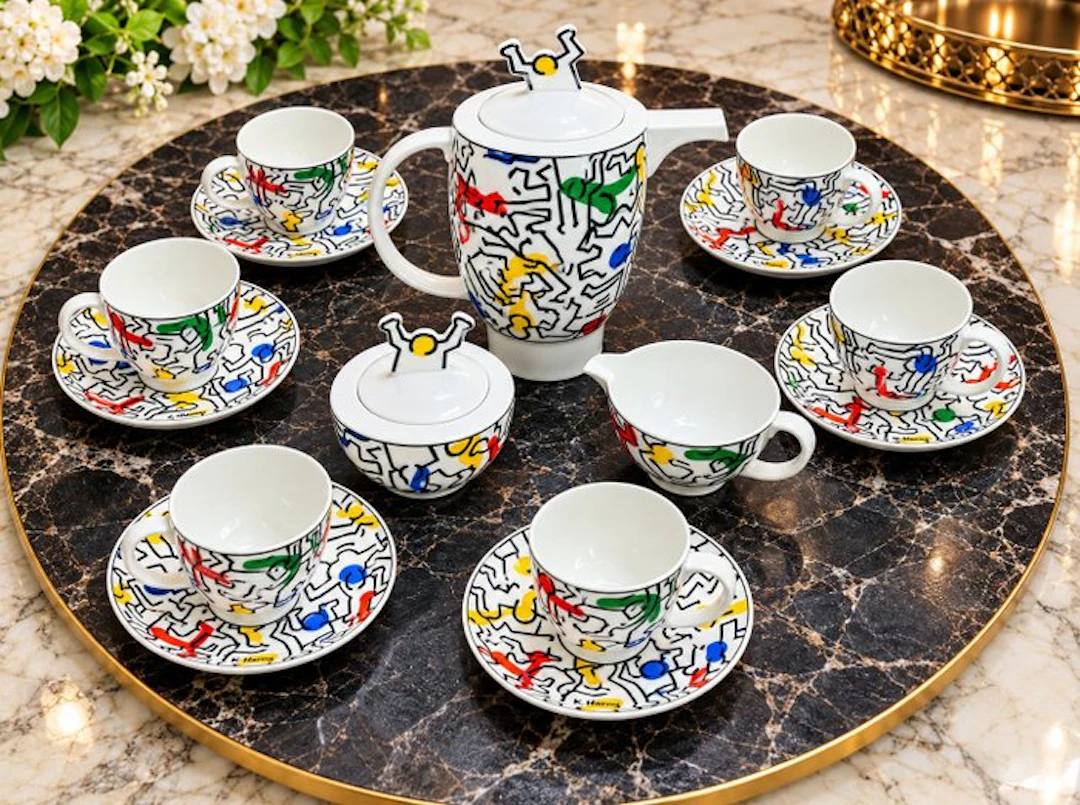 Villeroy & Boch - Keith Haring - Coffee set for 6 (15)...