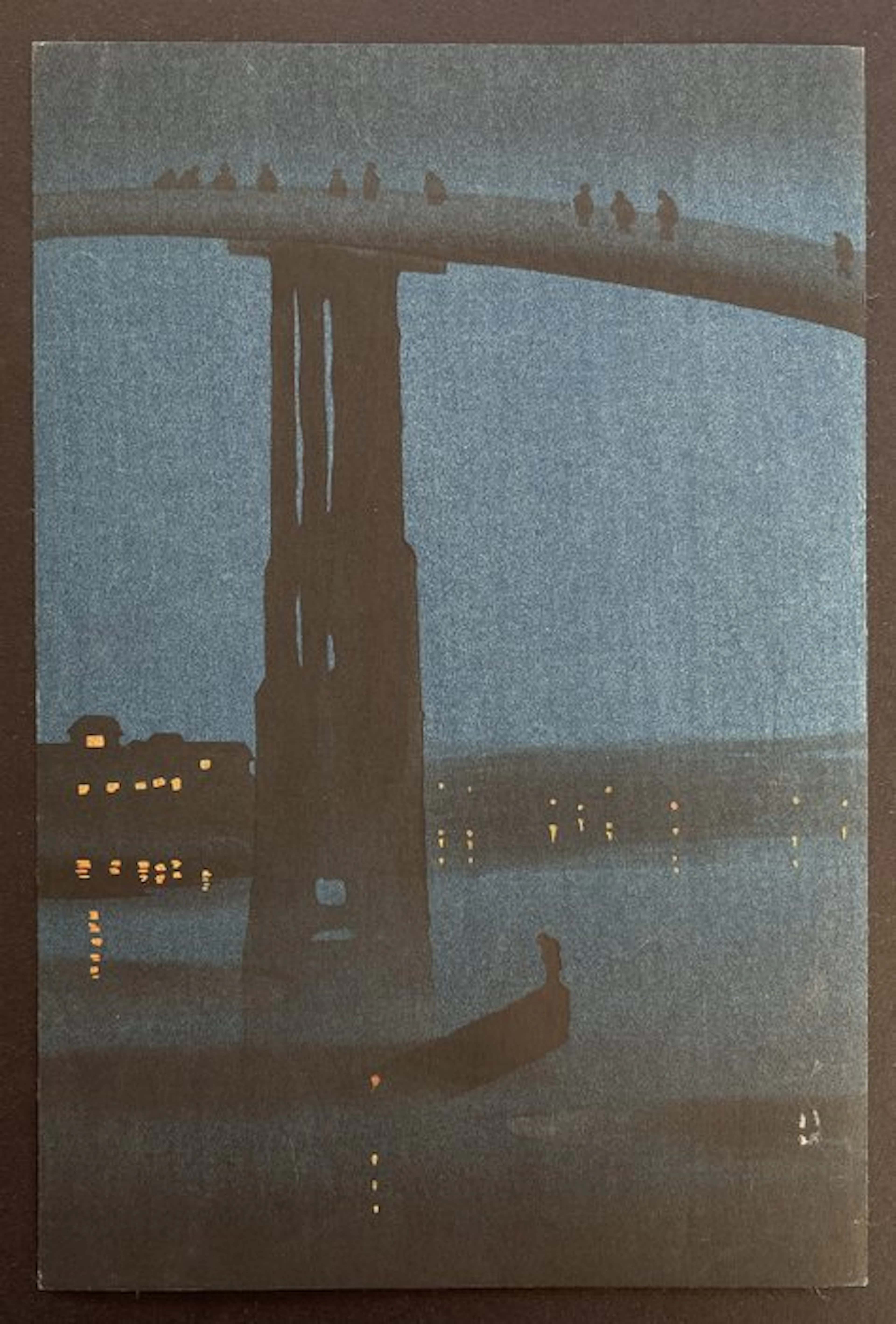 Night Bridge - Eijiro Kobayashi (1870-1946) - Japan (No reserve price)