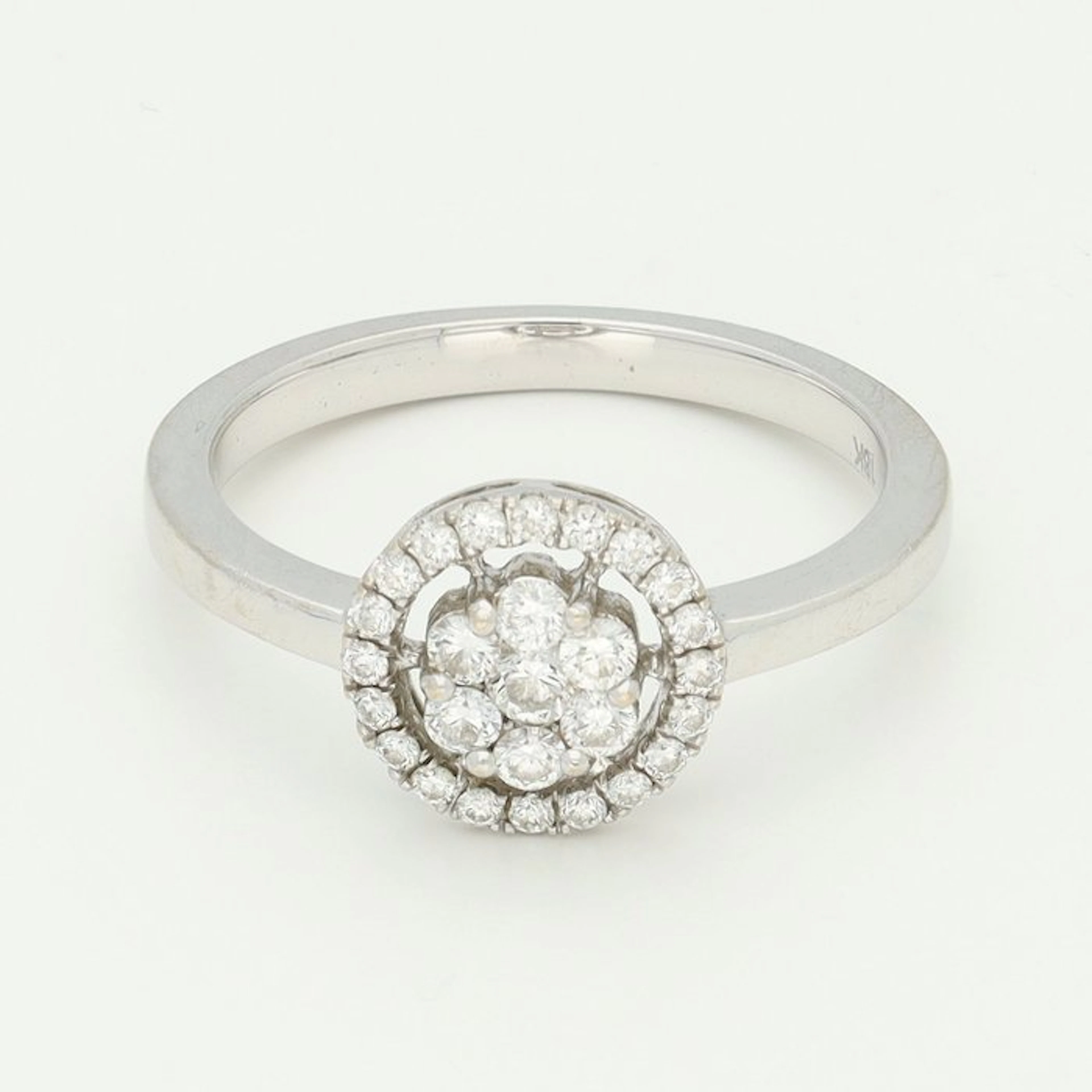 Ring - 18 kt. White gold Diamond (Natural)