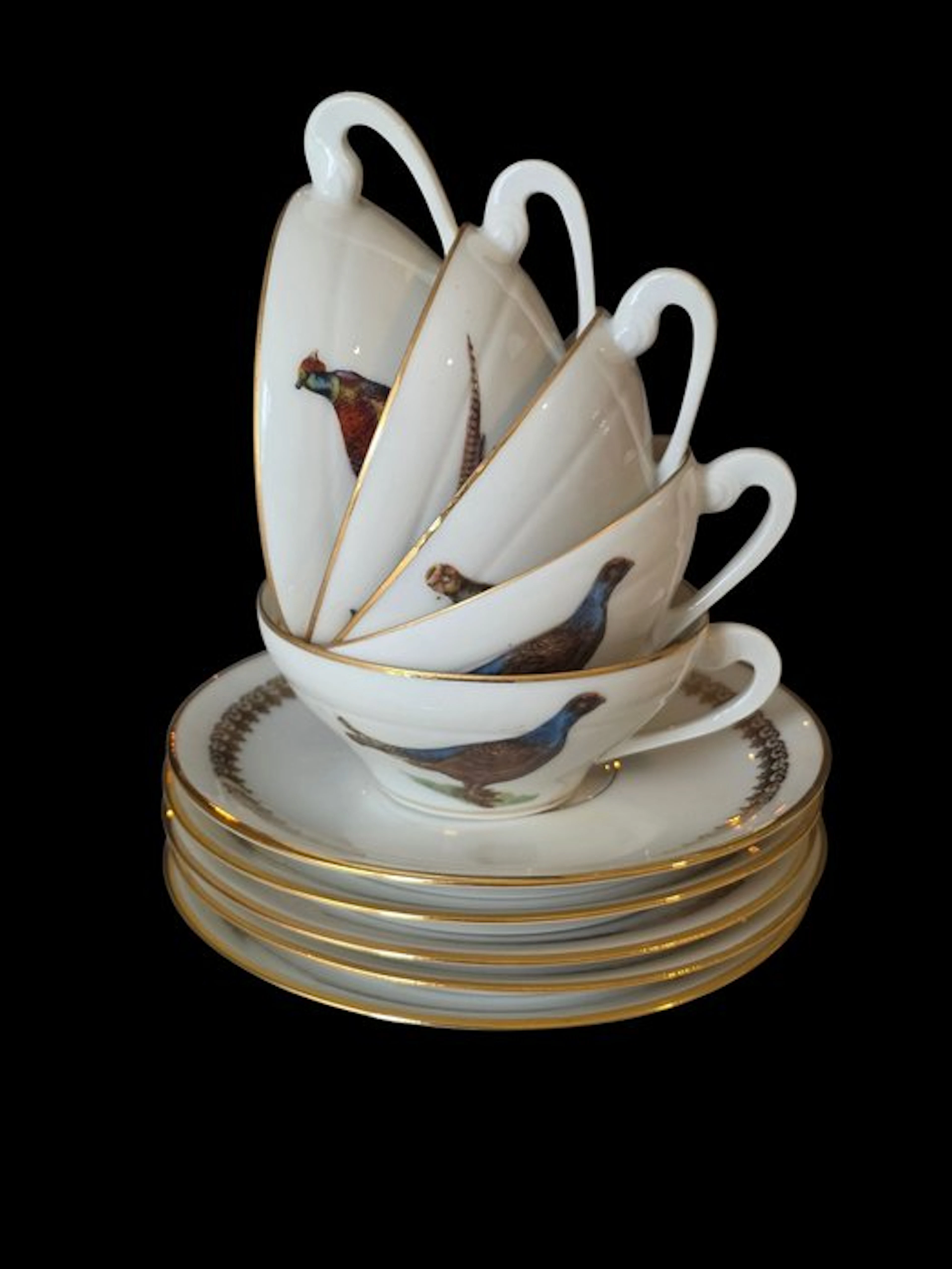 P.L. Limoges FRANCE - Coffee set (10) - Porcelain...