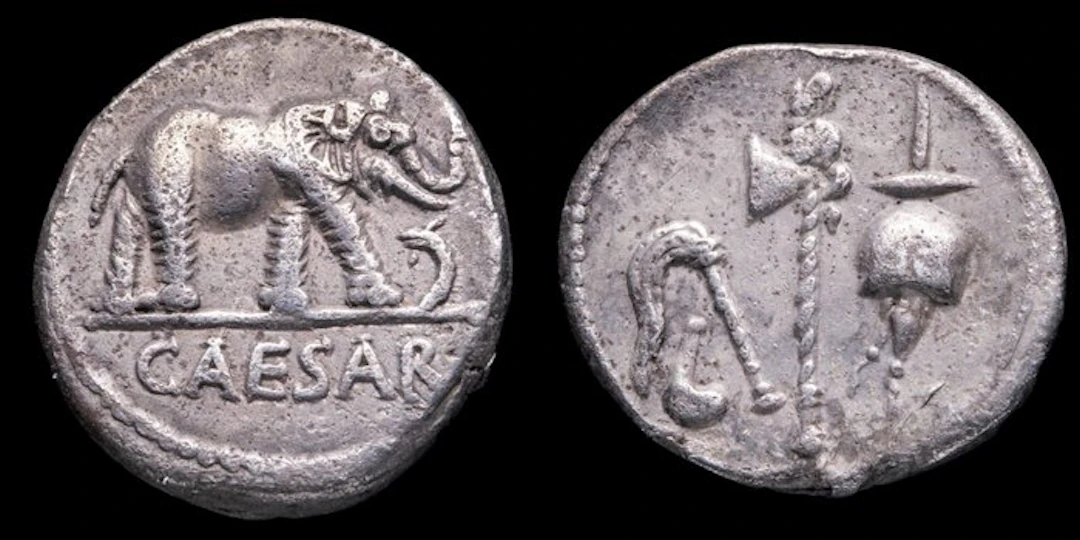 Roman Republic. Julius Caesar. Denarius