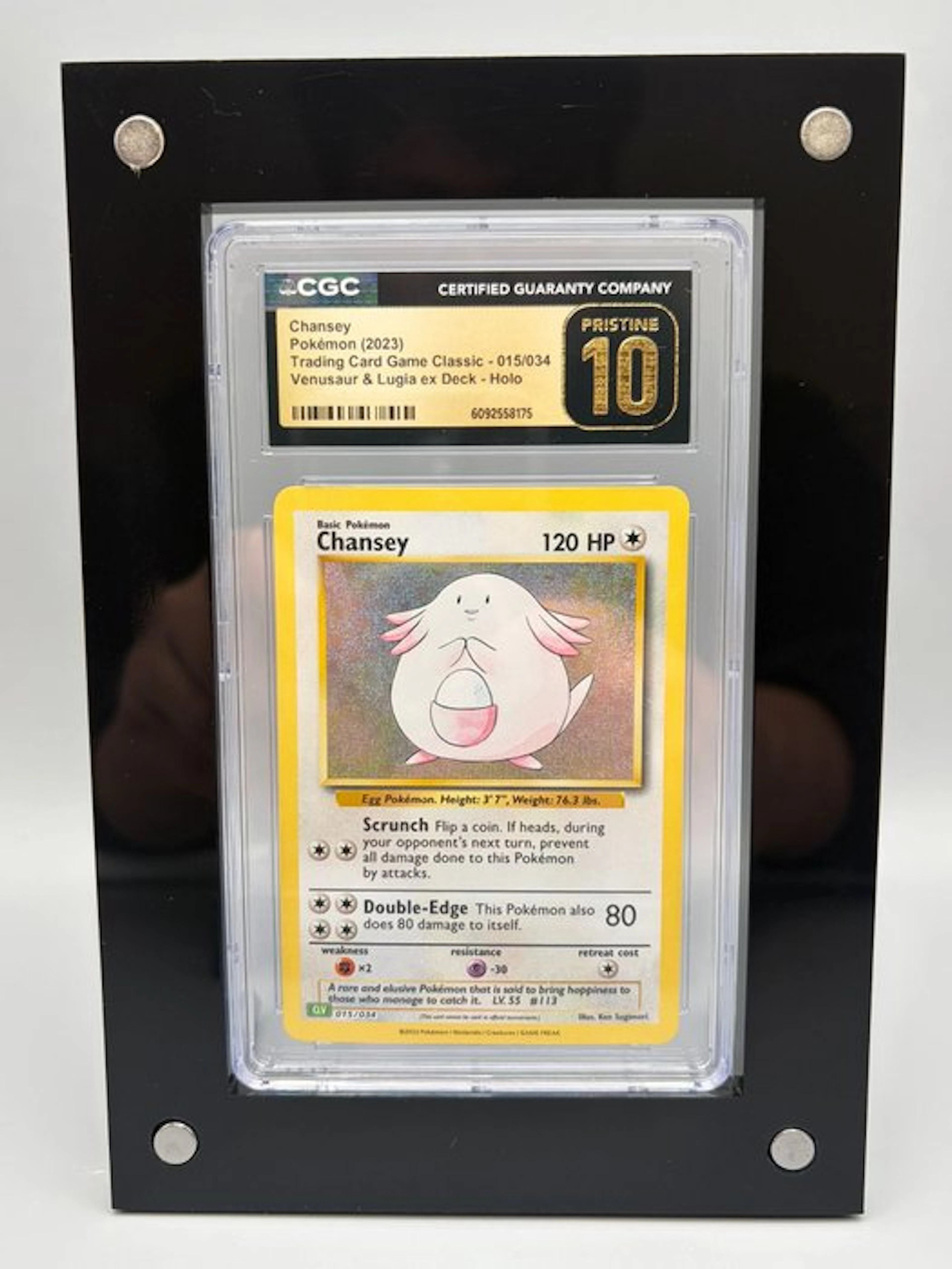 Pokémon Graded card - Chansey Holo - CGC Pristine 10 - Sword & Shield