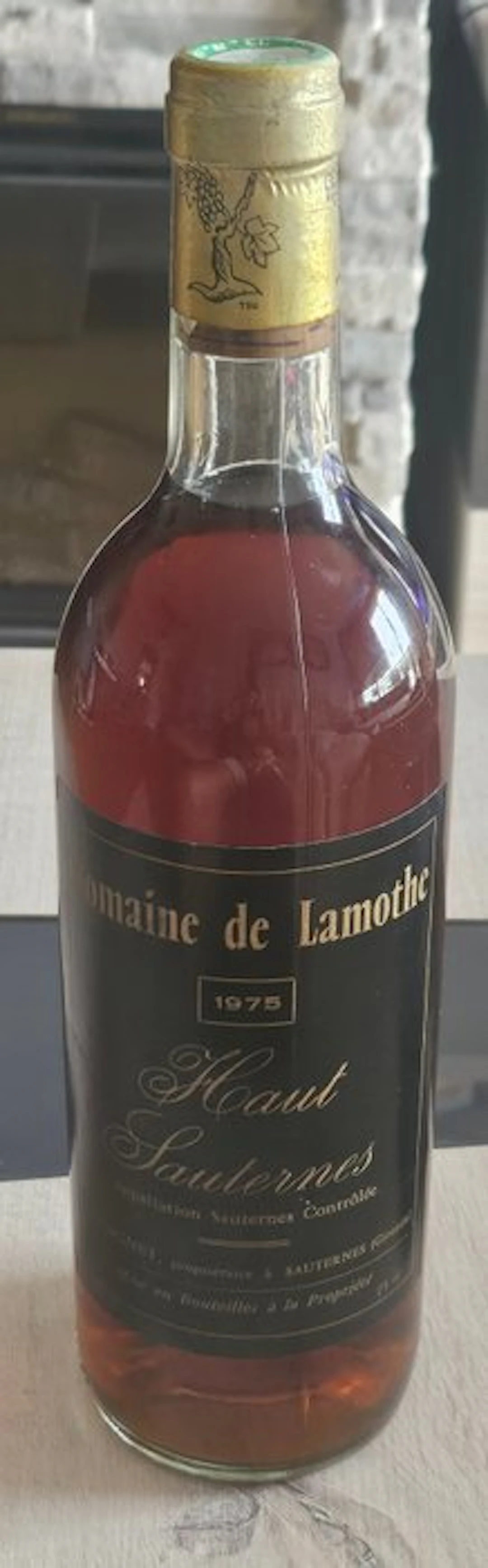 1975 Domaine de Lamothe Haut Sauternes - Sauternes - 1 Bottle (0.75L)