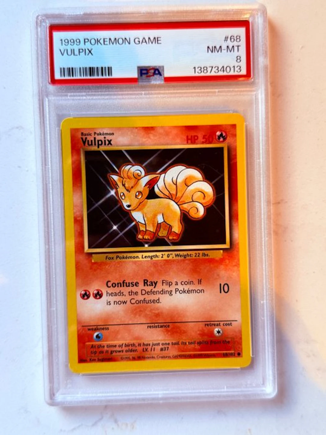Pokémon - 1 Graded card - Vulpix 68 - PSA 8 - Various sets