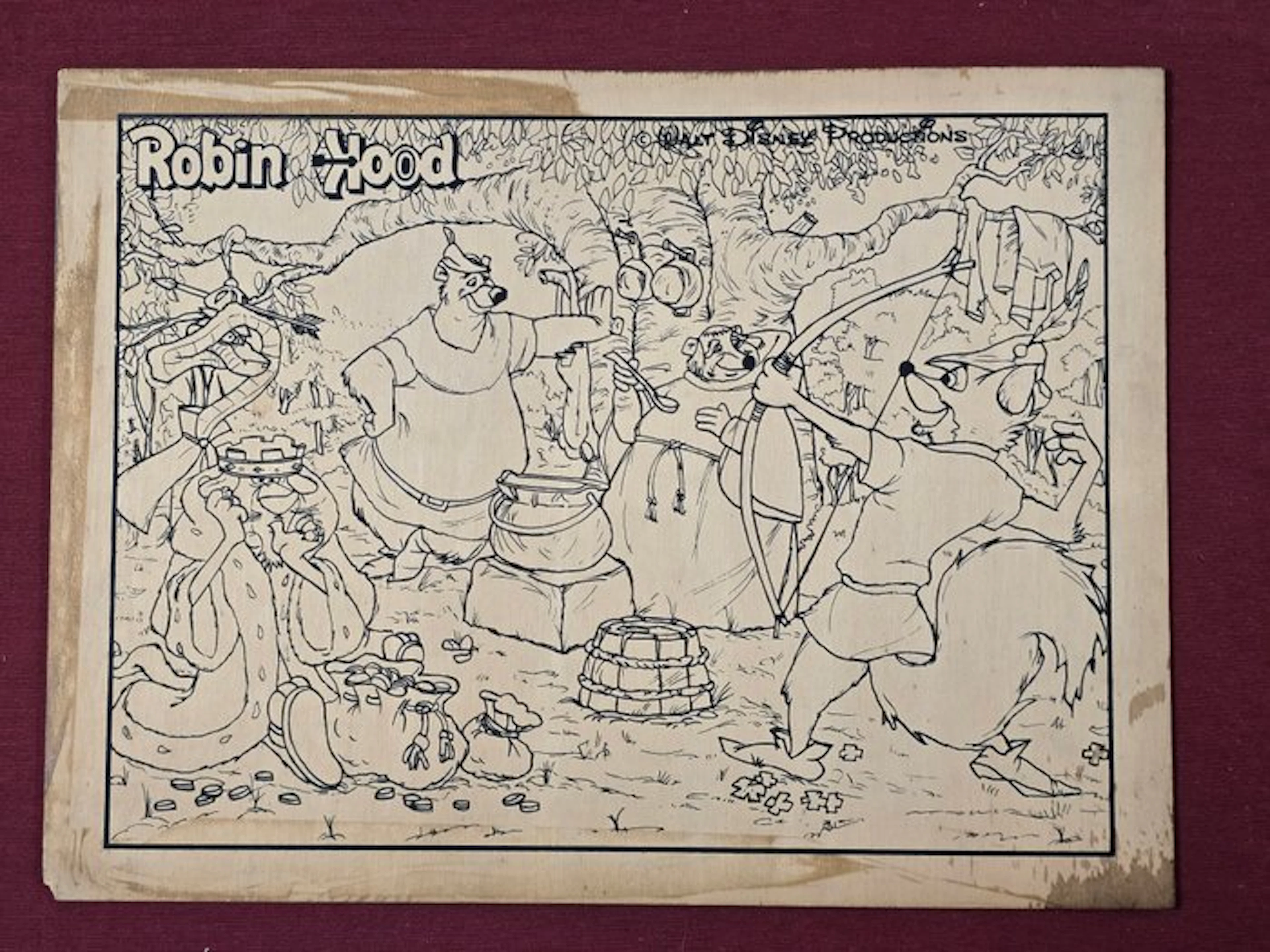 Robin Hood - Originale Anni 70 - 1 Coloring page