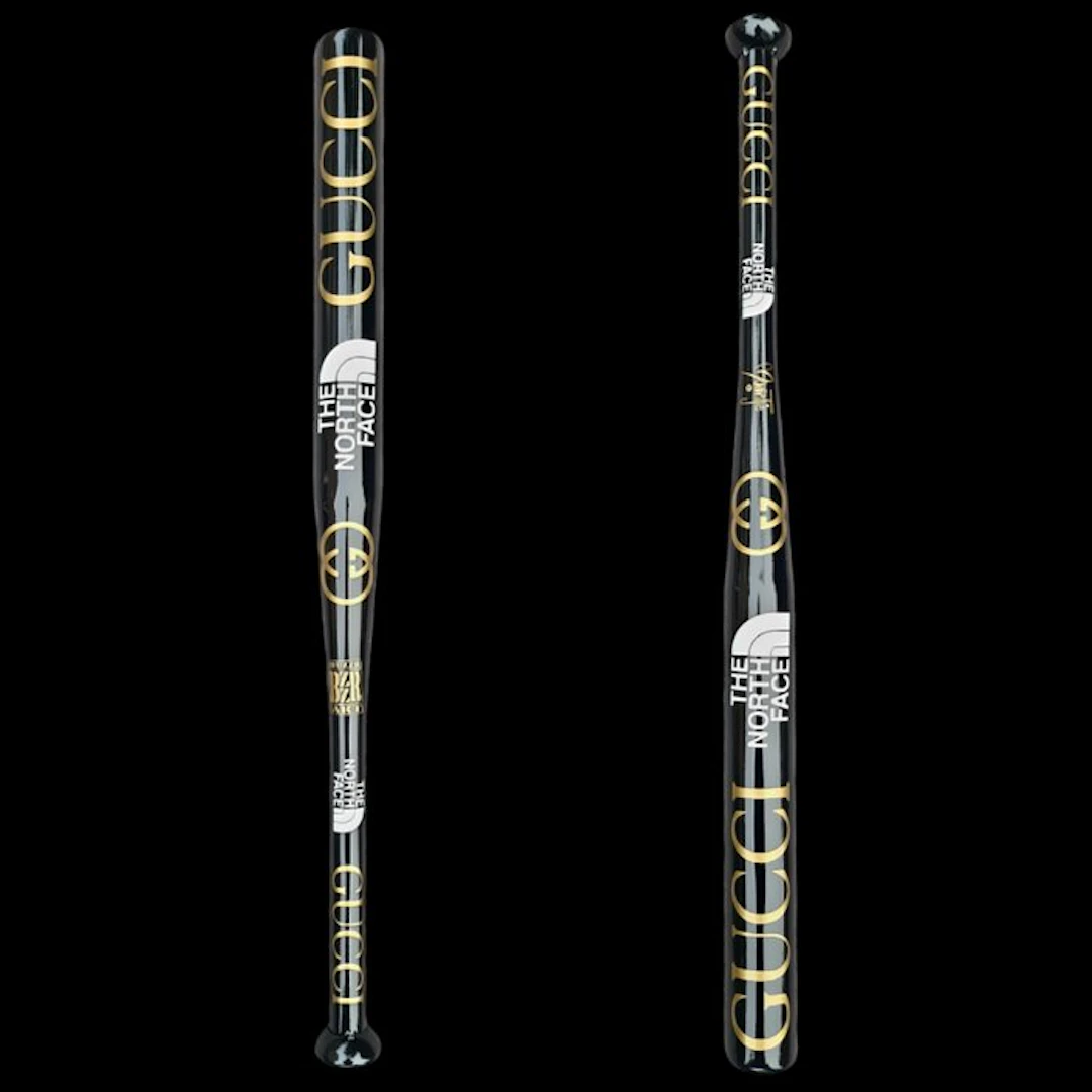 Moontje - Gucci - North Face Baseball Bat Black-Gold-White edition.