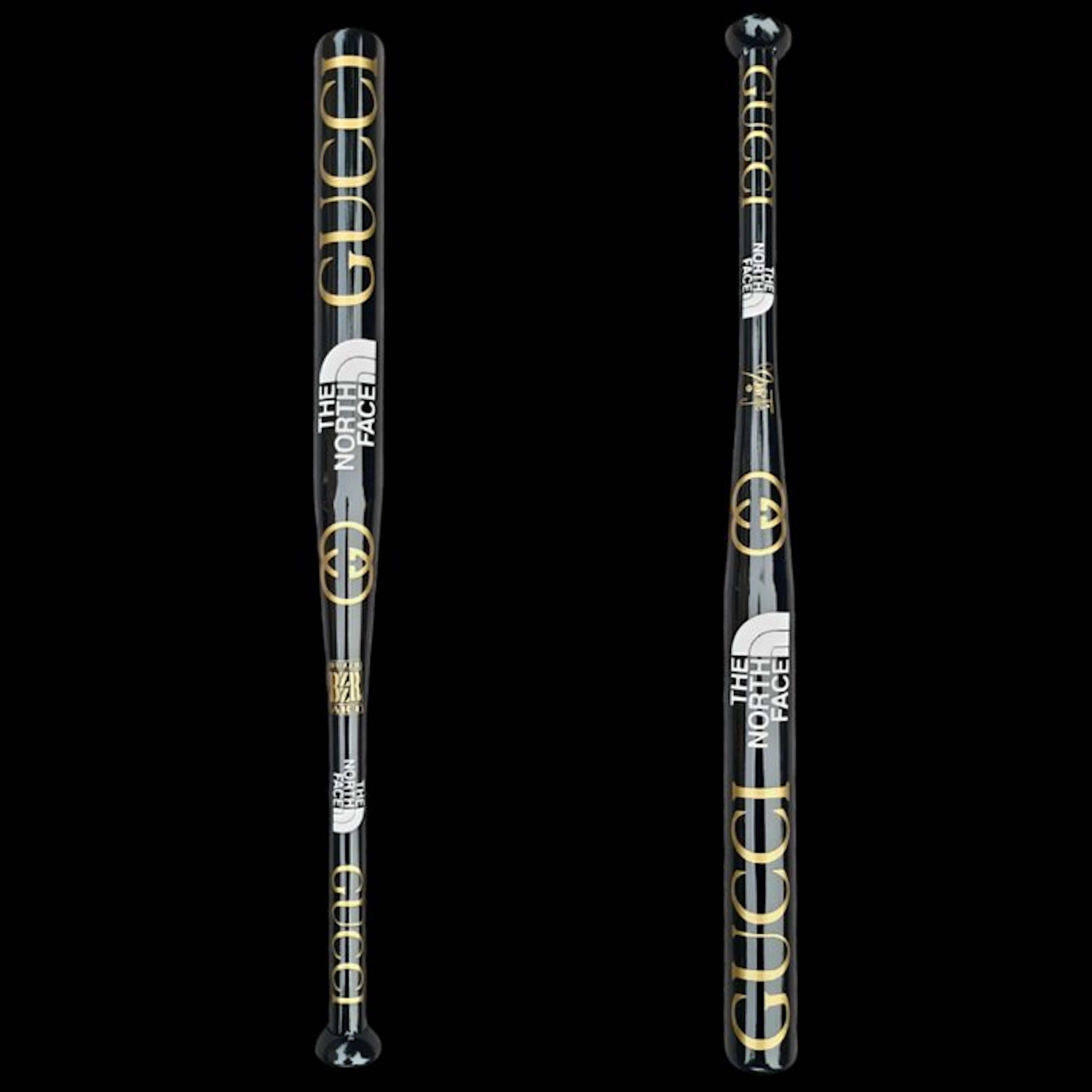 Moontje - Gucci - North Face Baseball Bat Black-Gold-White edition.